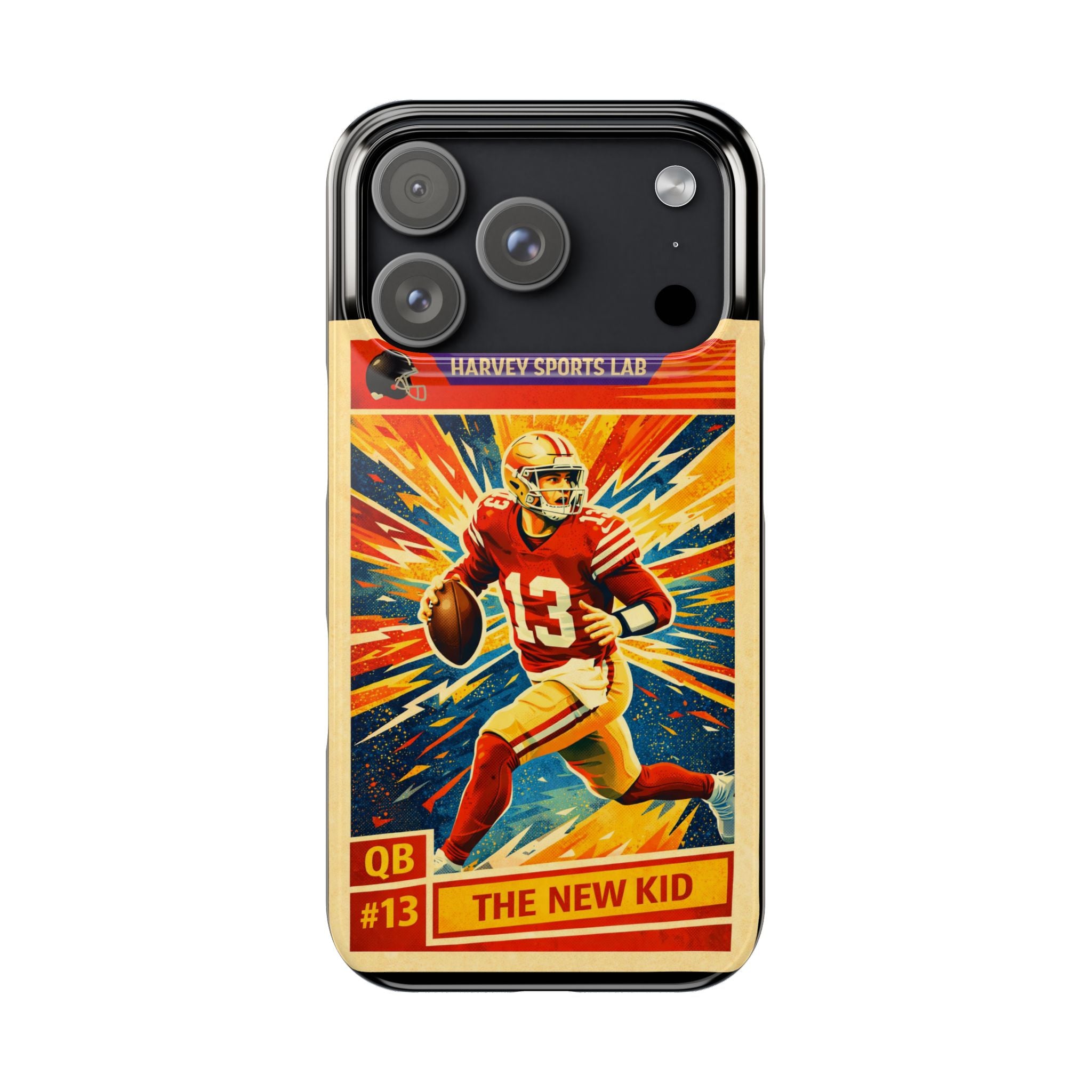 Retro Football QB Phone Case — "The New Kid" Slim Protective Case