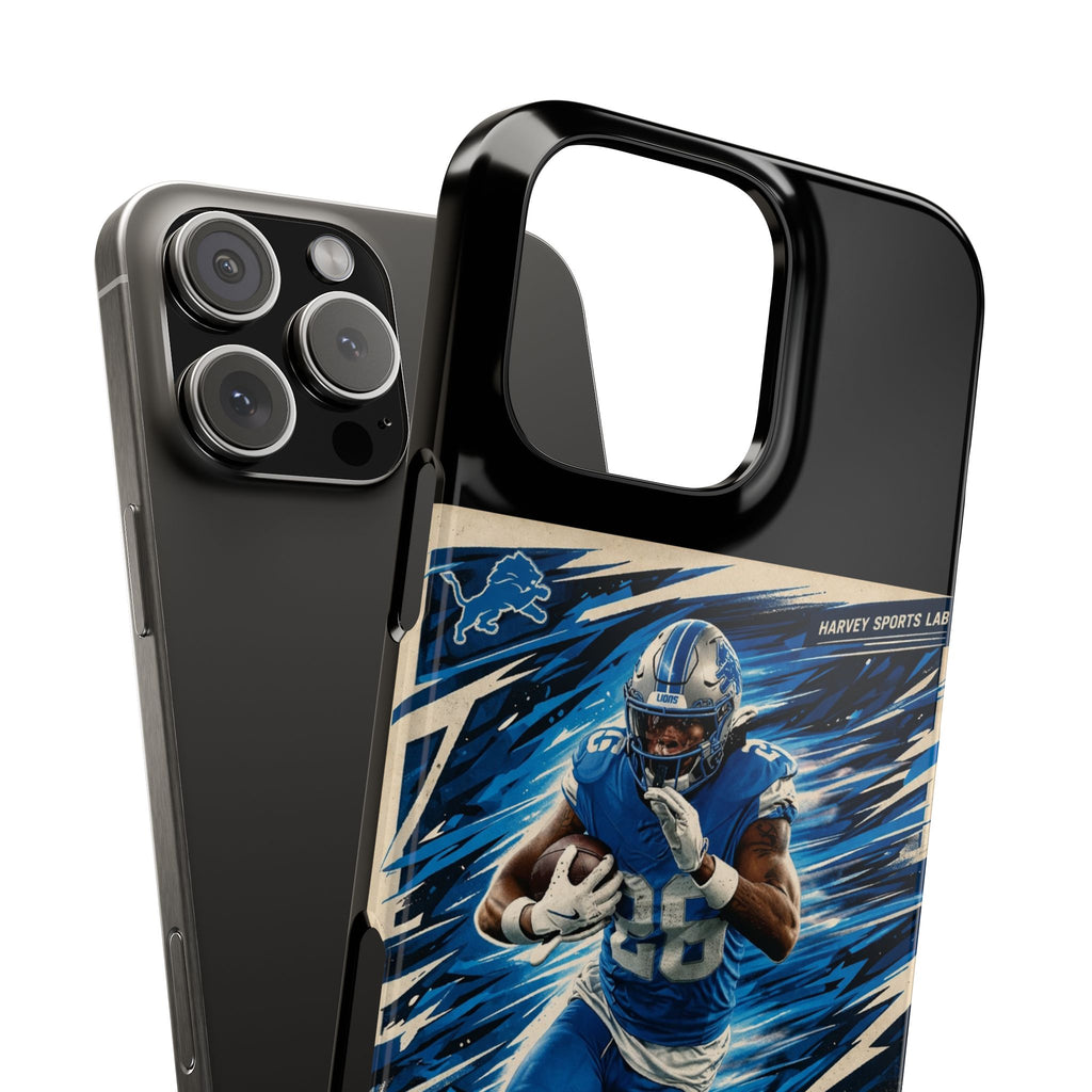 Football Player 'The Blur' Slim Phone Case — Dynamic Sports Action Design