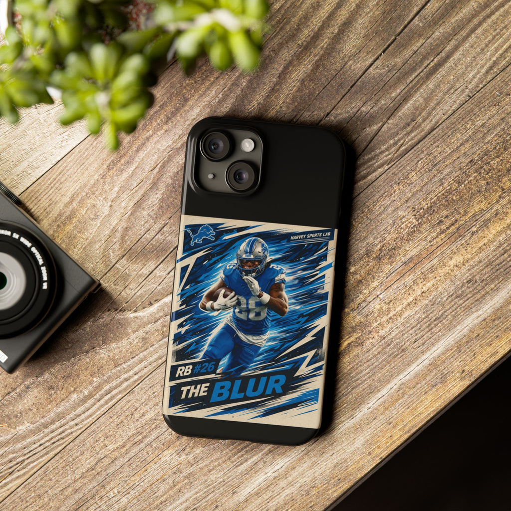 Football Player 'The Blur' Slim Phone Case — Dynamic Sports Action Design