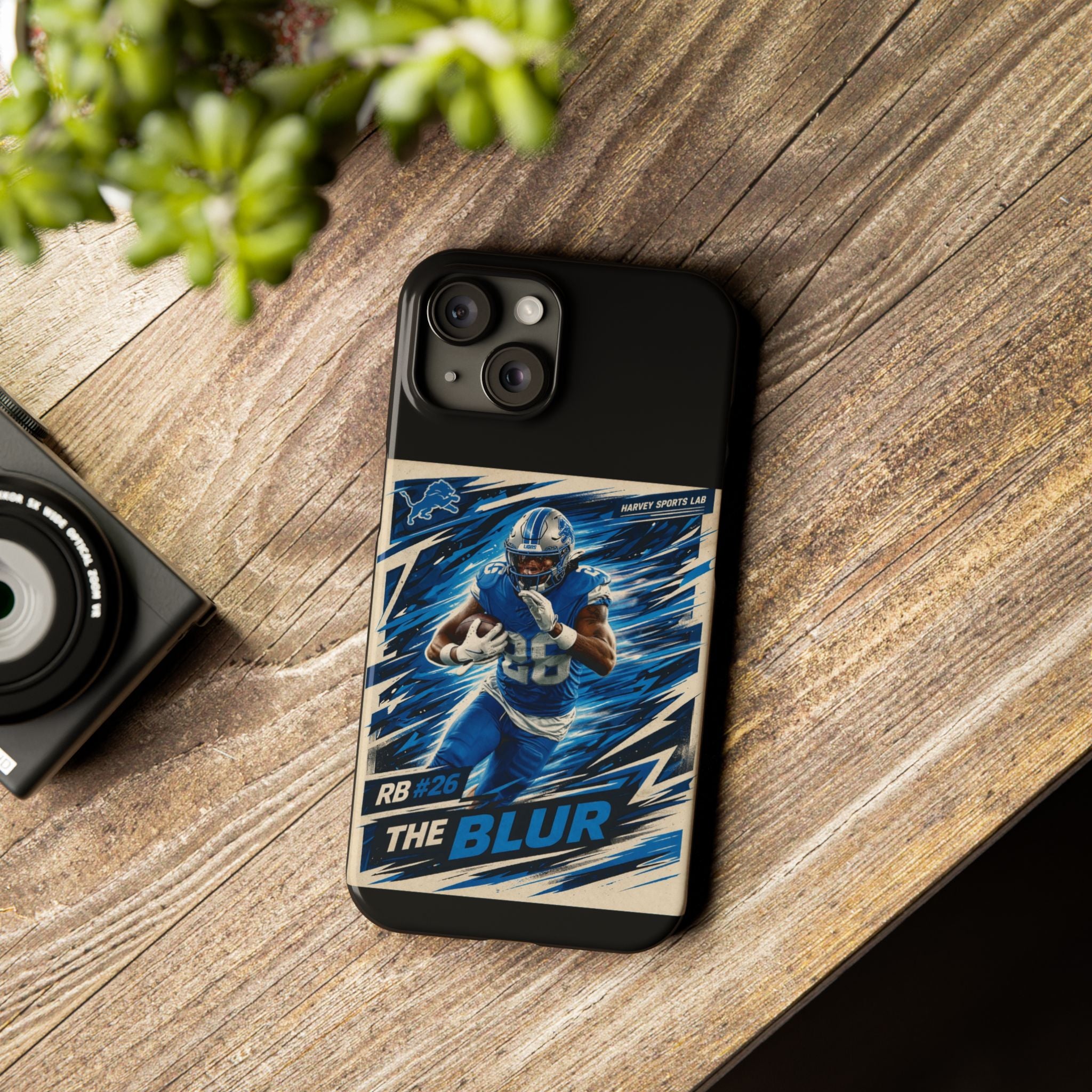 Football Player 'The Blur' Slim Phone Case — Dynamic Sports Action Design