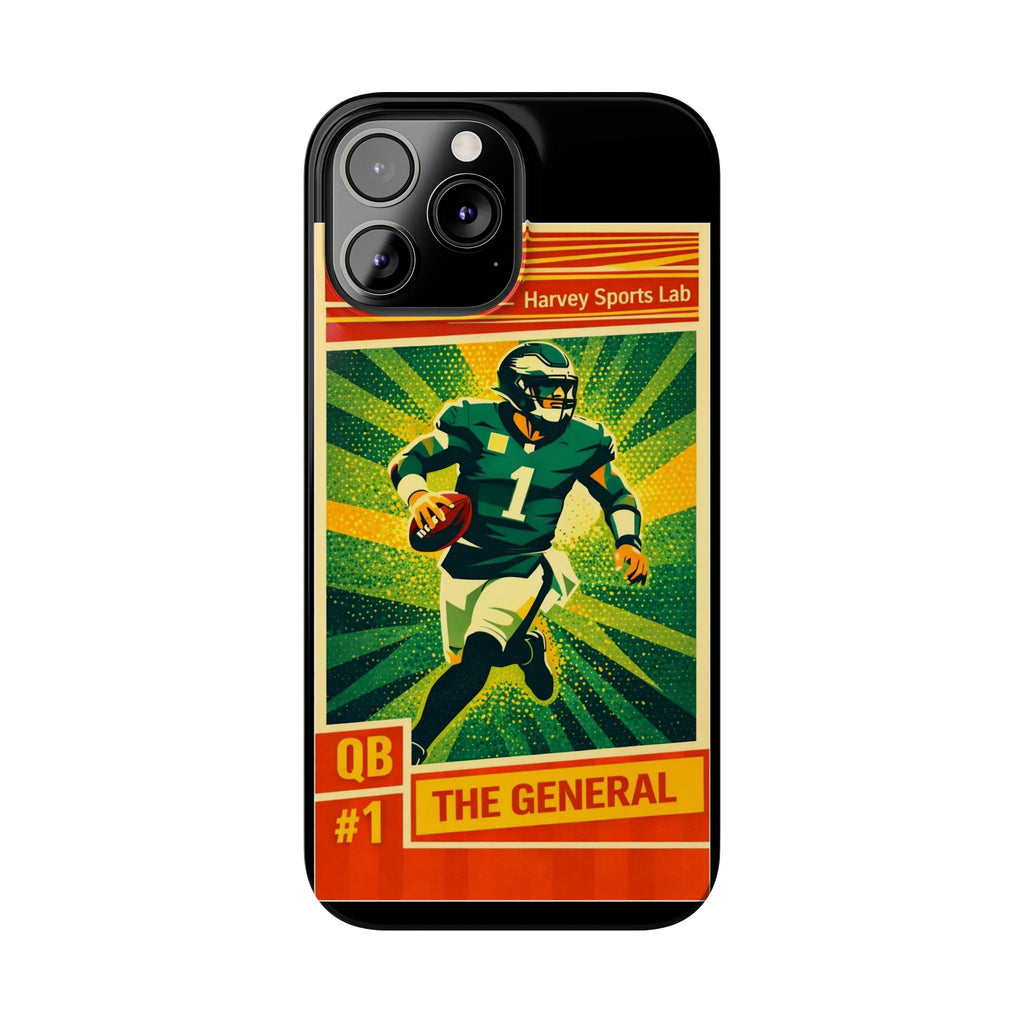 Slim Phone Case — Vintage Football QB "The General" Design
