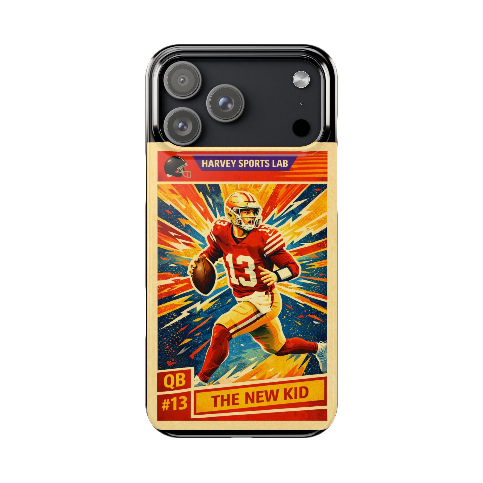 Retro Football QB Phone Case — "The New Kid" Slim Protective Case