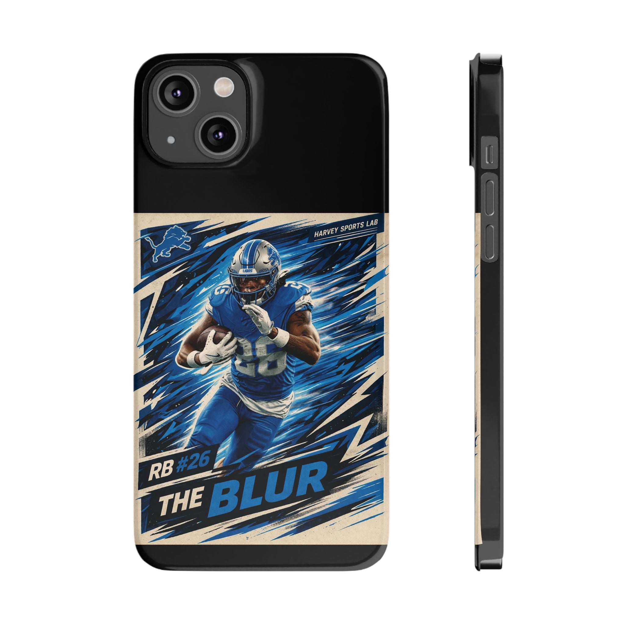 Football Player 'The Blur' Slim Phone Case — Dynamic Sports Action Design