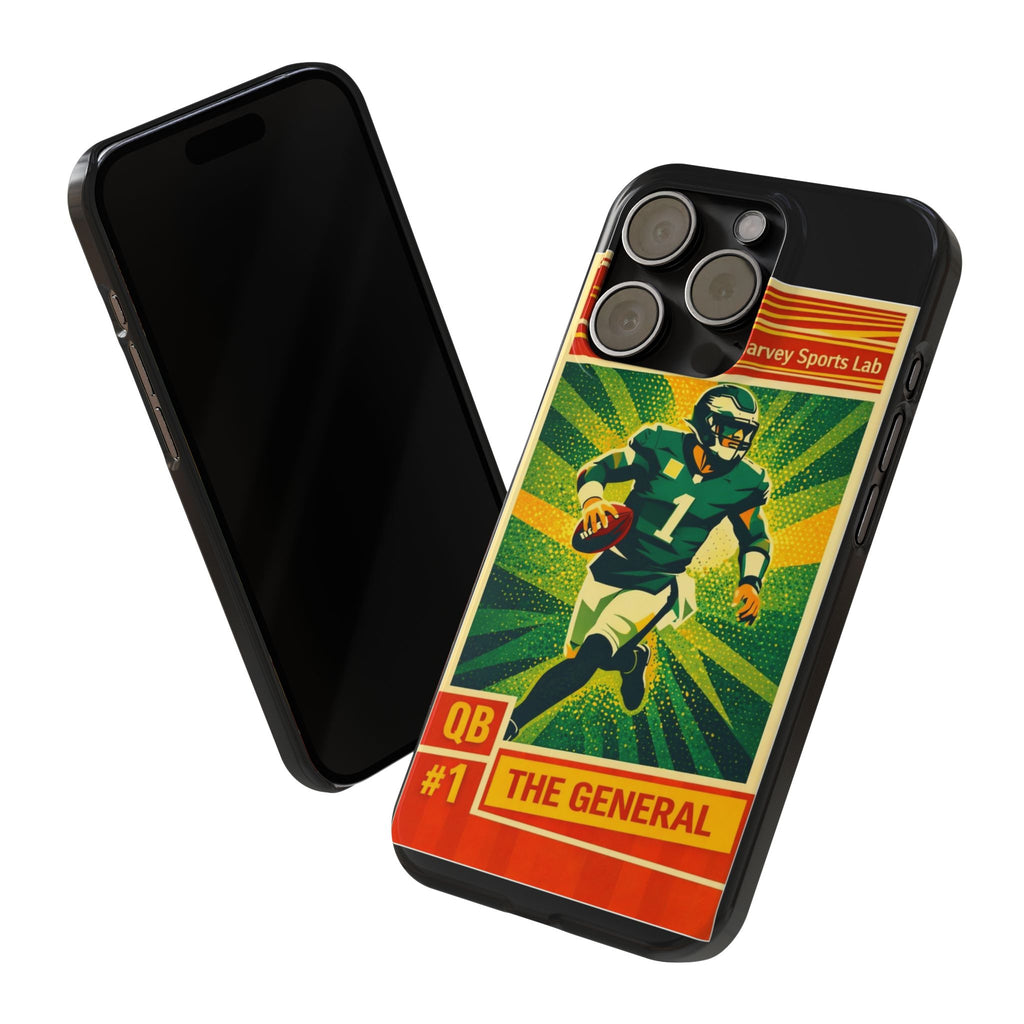 Slim Phone Case — Vintage Football QB "The General" Design