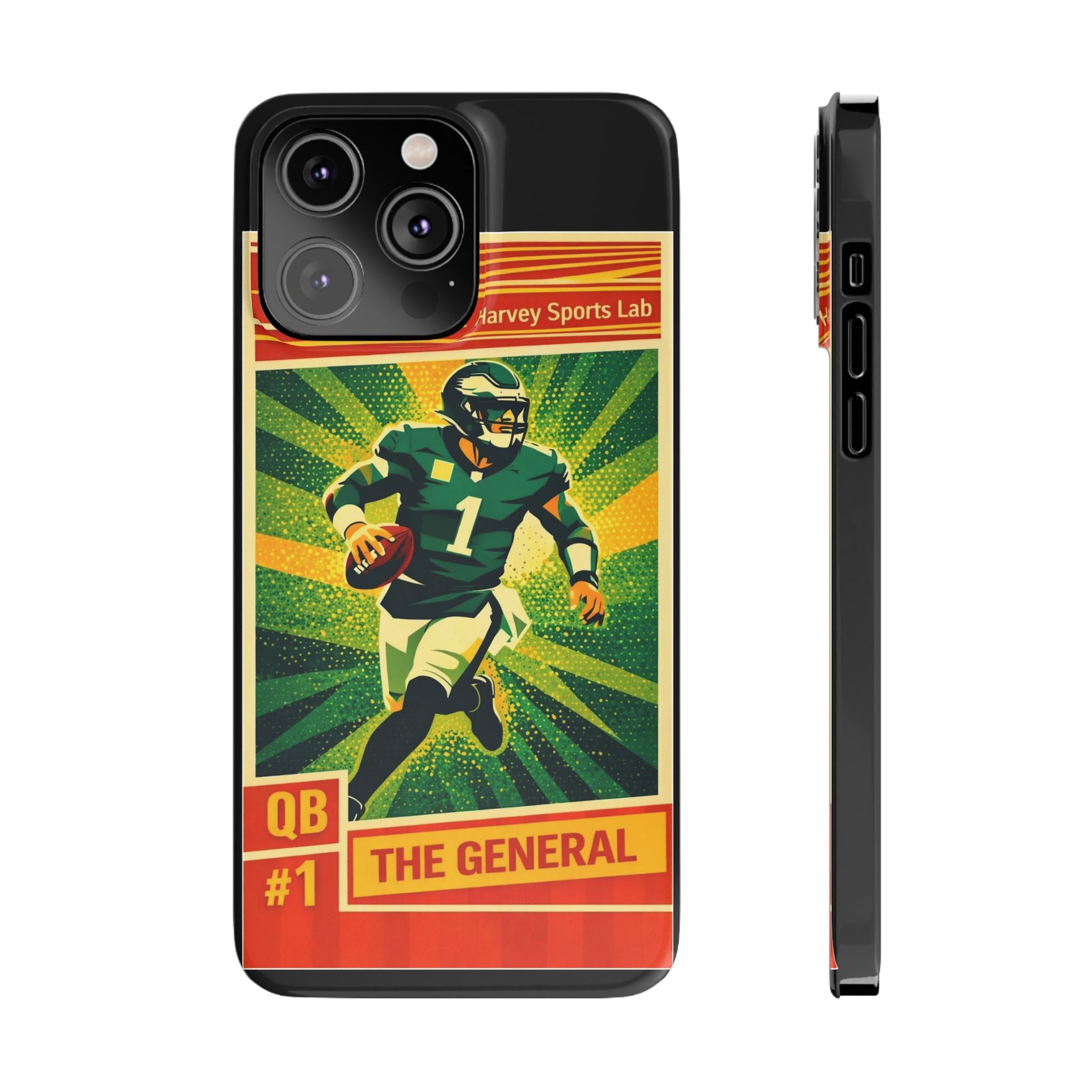 Slim Phone Case — Vintage Football QB "The General" Design