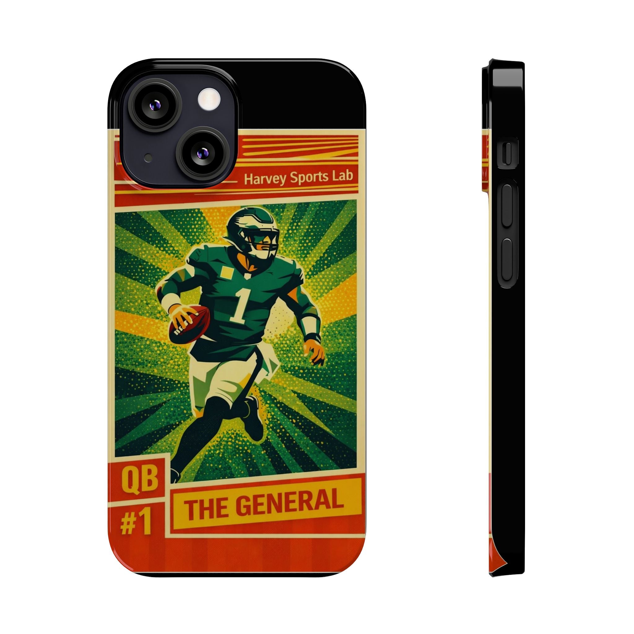 Slim Phone Case — Vintage Football QB "The General" Design