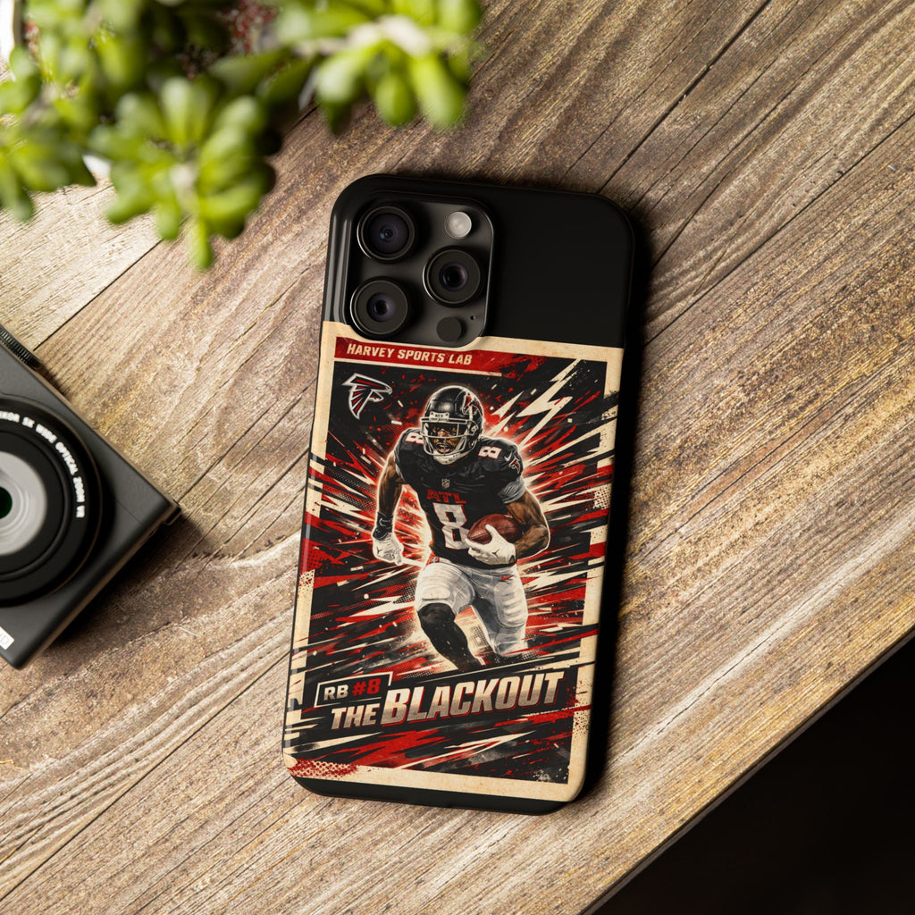 Football Player 'The Blackout' Slim Phone Case — Retro Sports Design