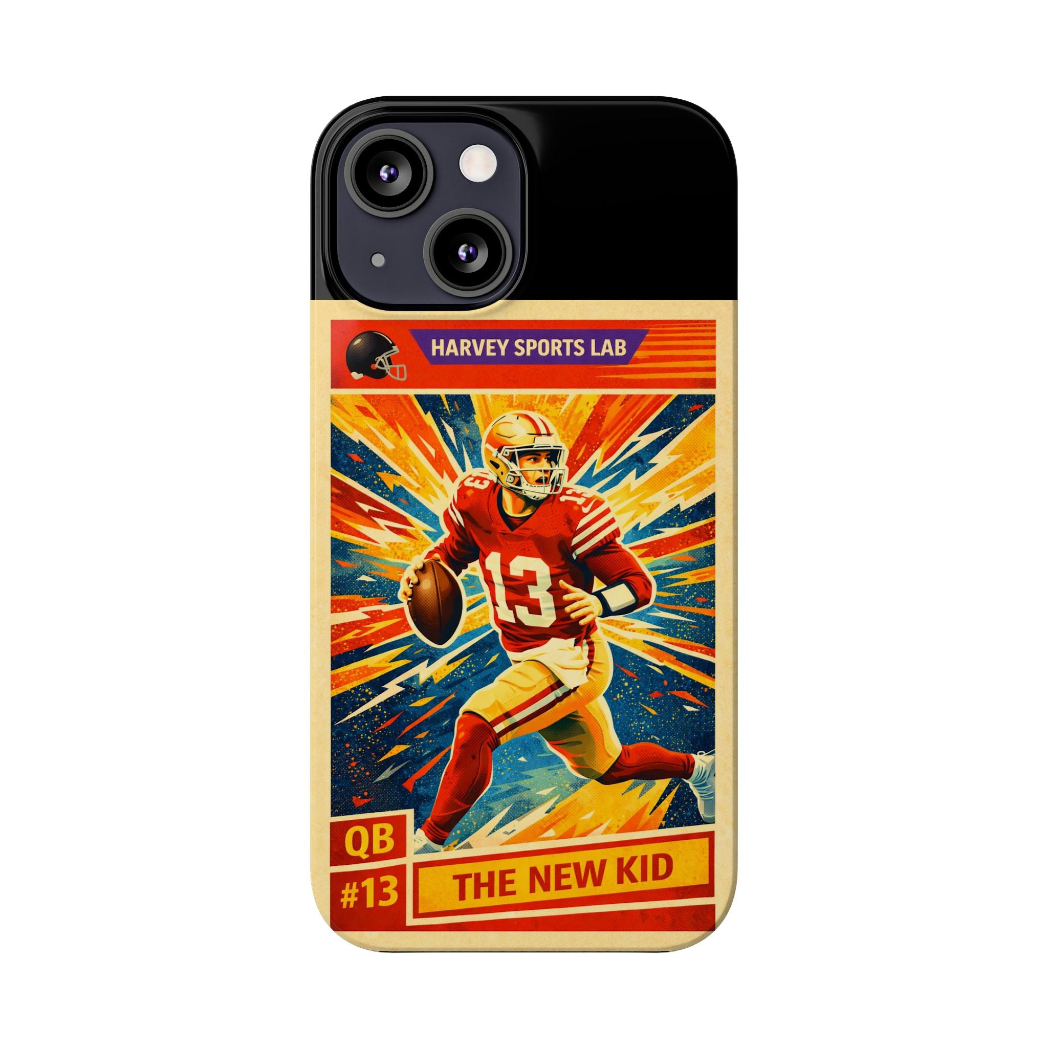Retro Football QB Phone Case — "The New Kid" Slim Protective Case