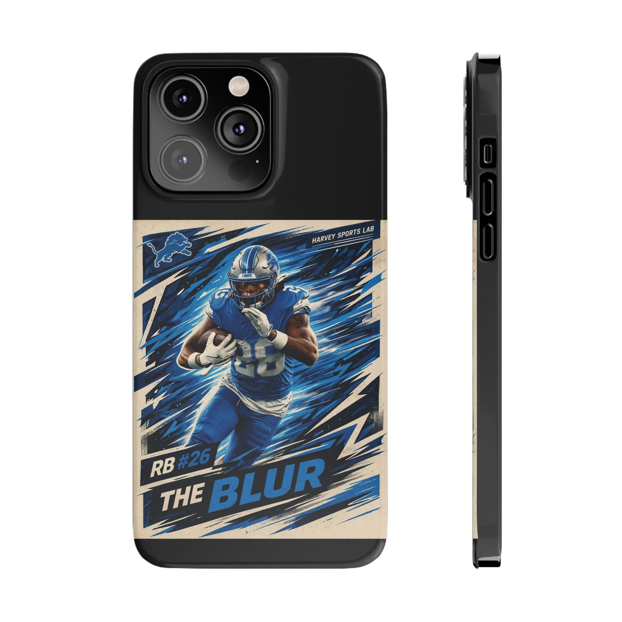 Football Player 'The Blur' Slim Phone Case — Dynamic Sports Action Design