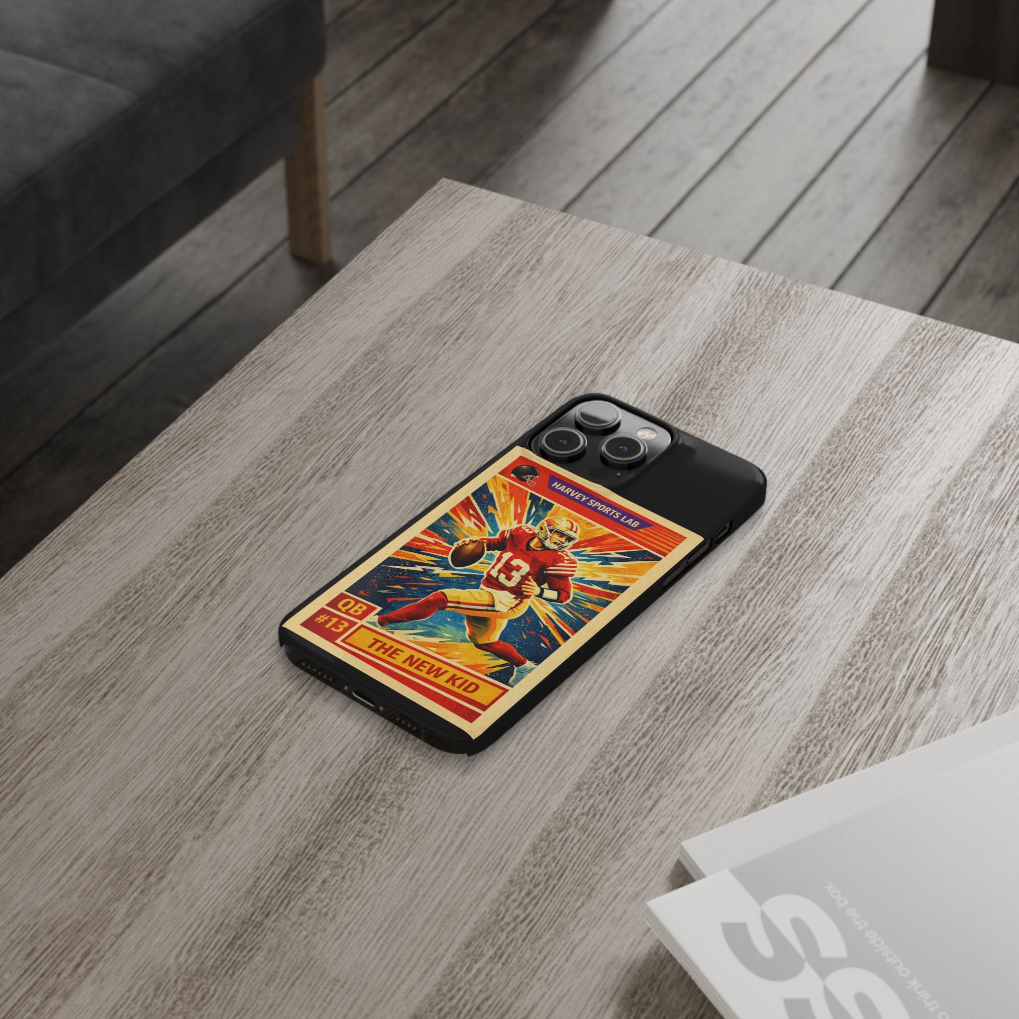 Retro Football QB Phone Case — "The New Kid" Slim Protective Case