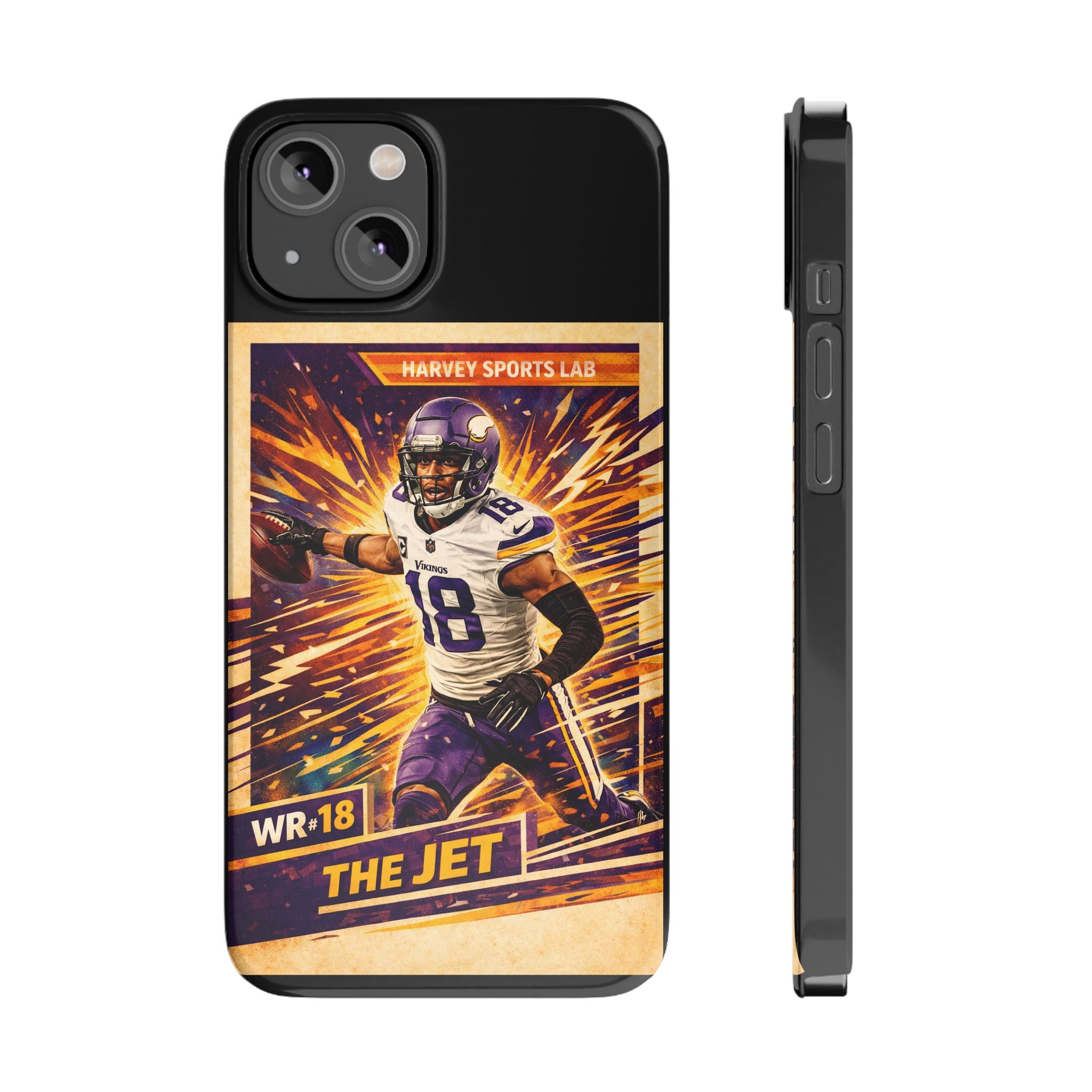 Slim Phone Case — "The Jet" Football Player Graphic
