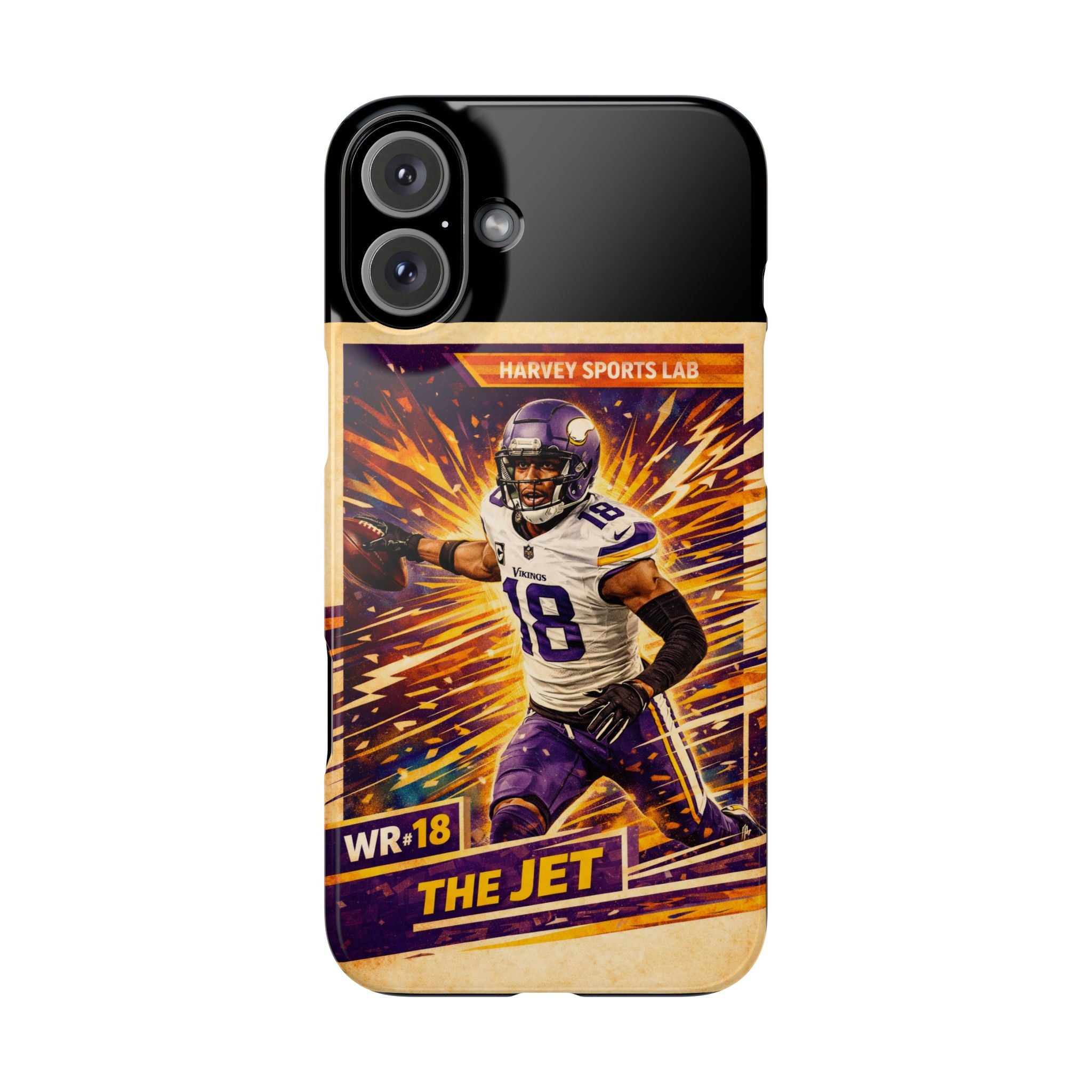 Slim Phone Case — "The Jet" Football Player Graphic