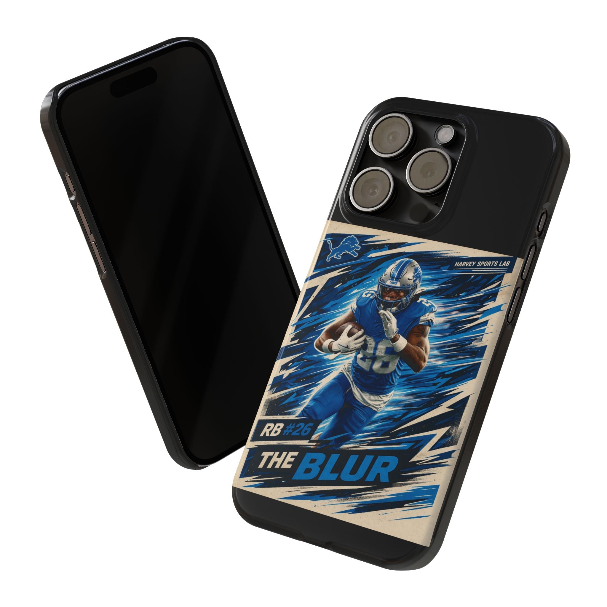 Football Player 'The Blur' Slim Phone Case — Dynamic Sports Action Design