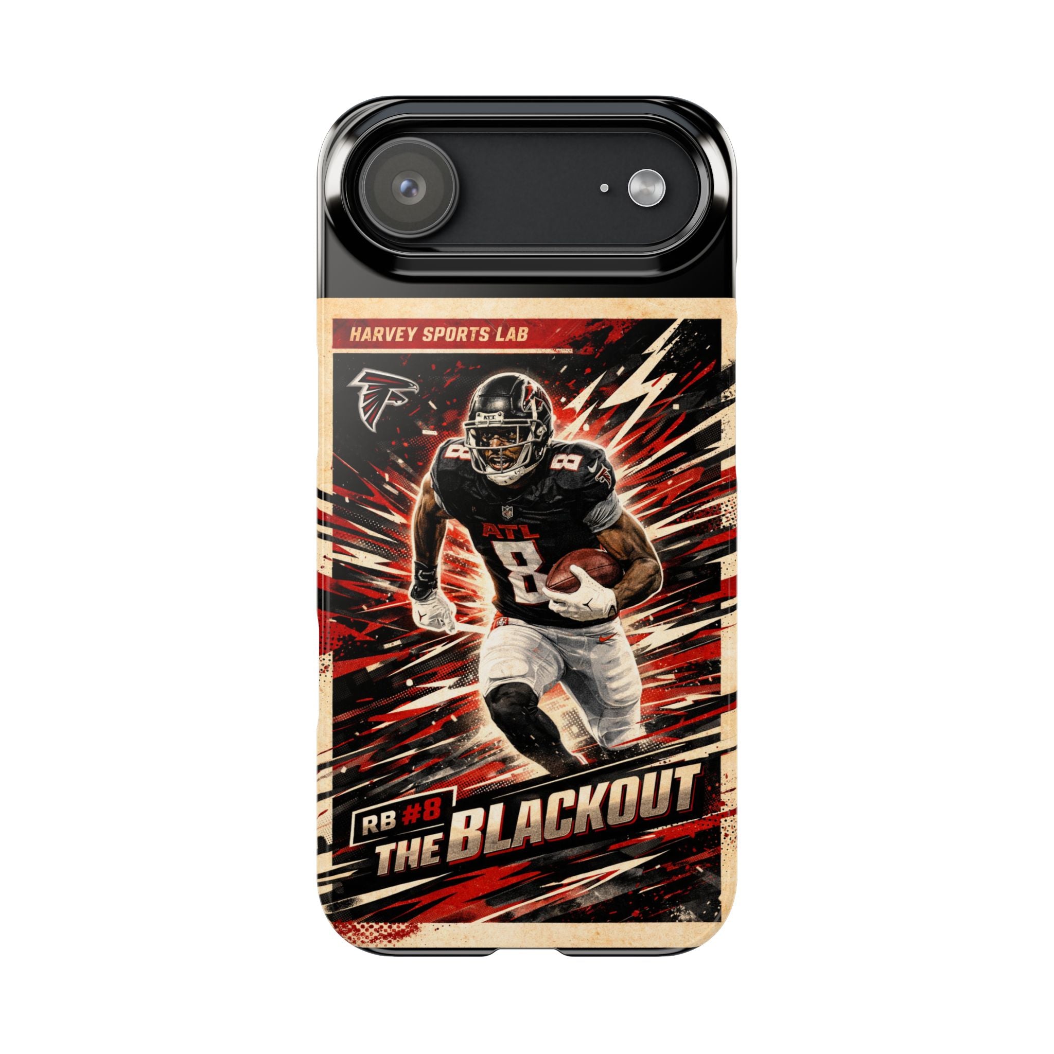Football Player 'The Blackout' Slim Phone Case — Retro Sports Design