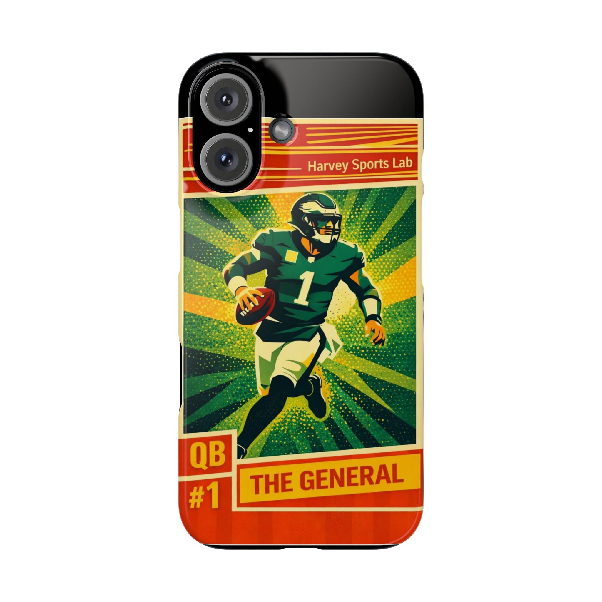Slim Phone Case — Vintage Football QB "The General" Design