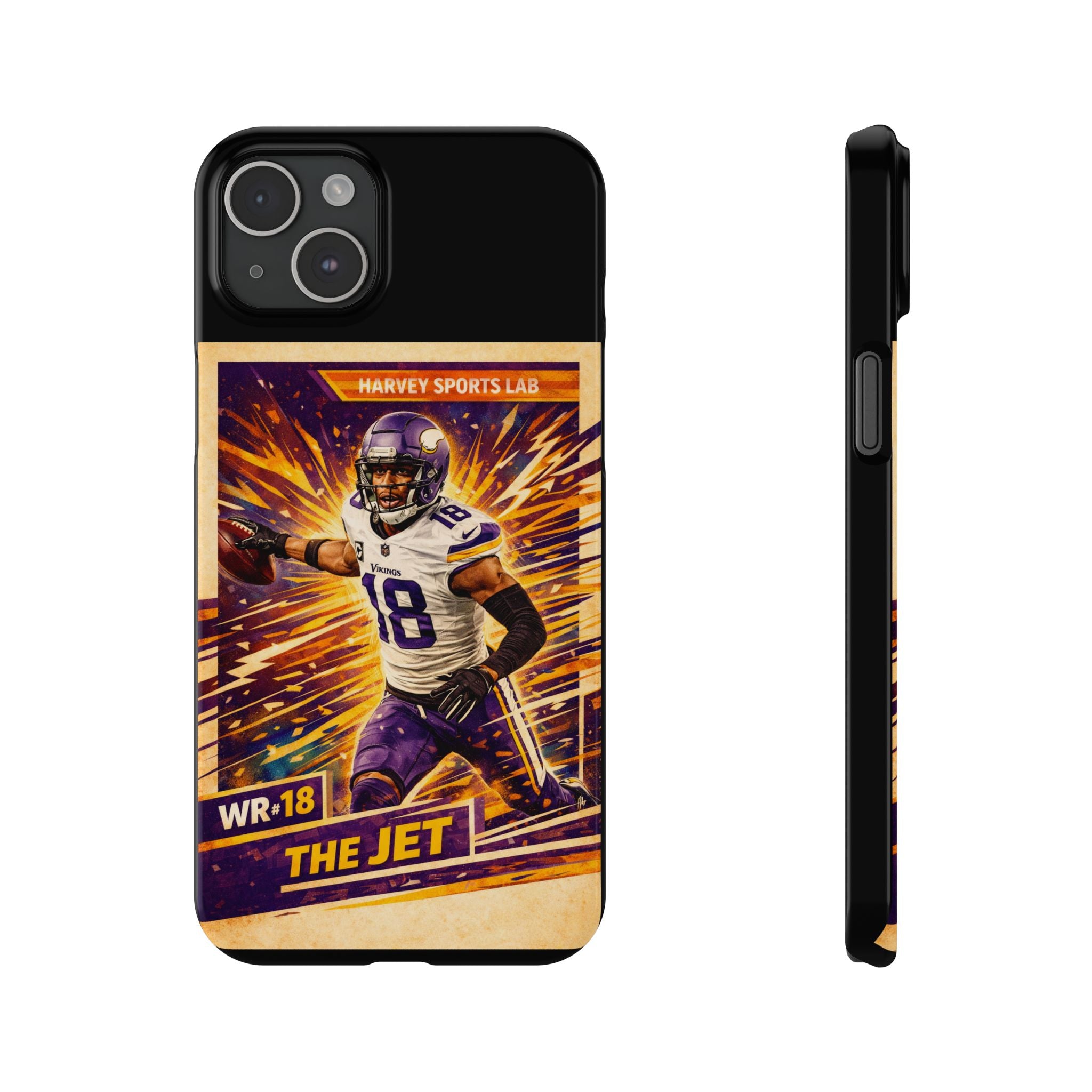 Slim Phone Case — "The Jet" Football Player Graphic