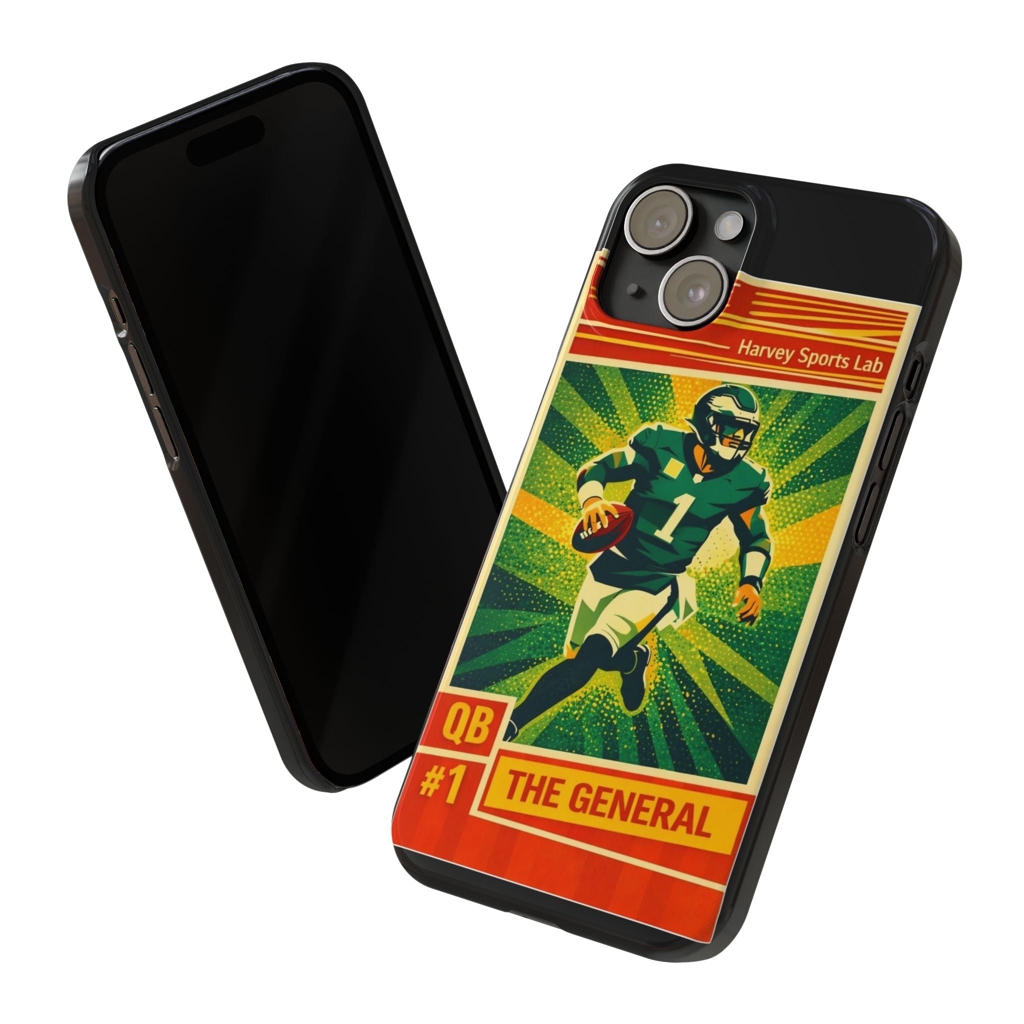 Slim Phone Case — Vintage Football QB "The General" Design