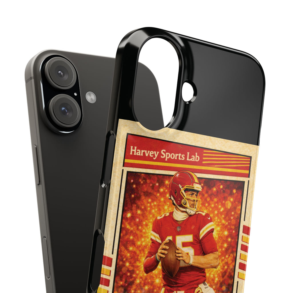 Football Trading Card Slim Phone Case – "The Magician" QB #15 Retro Design