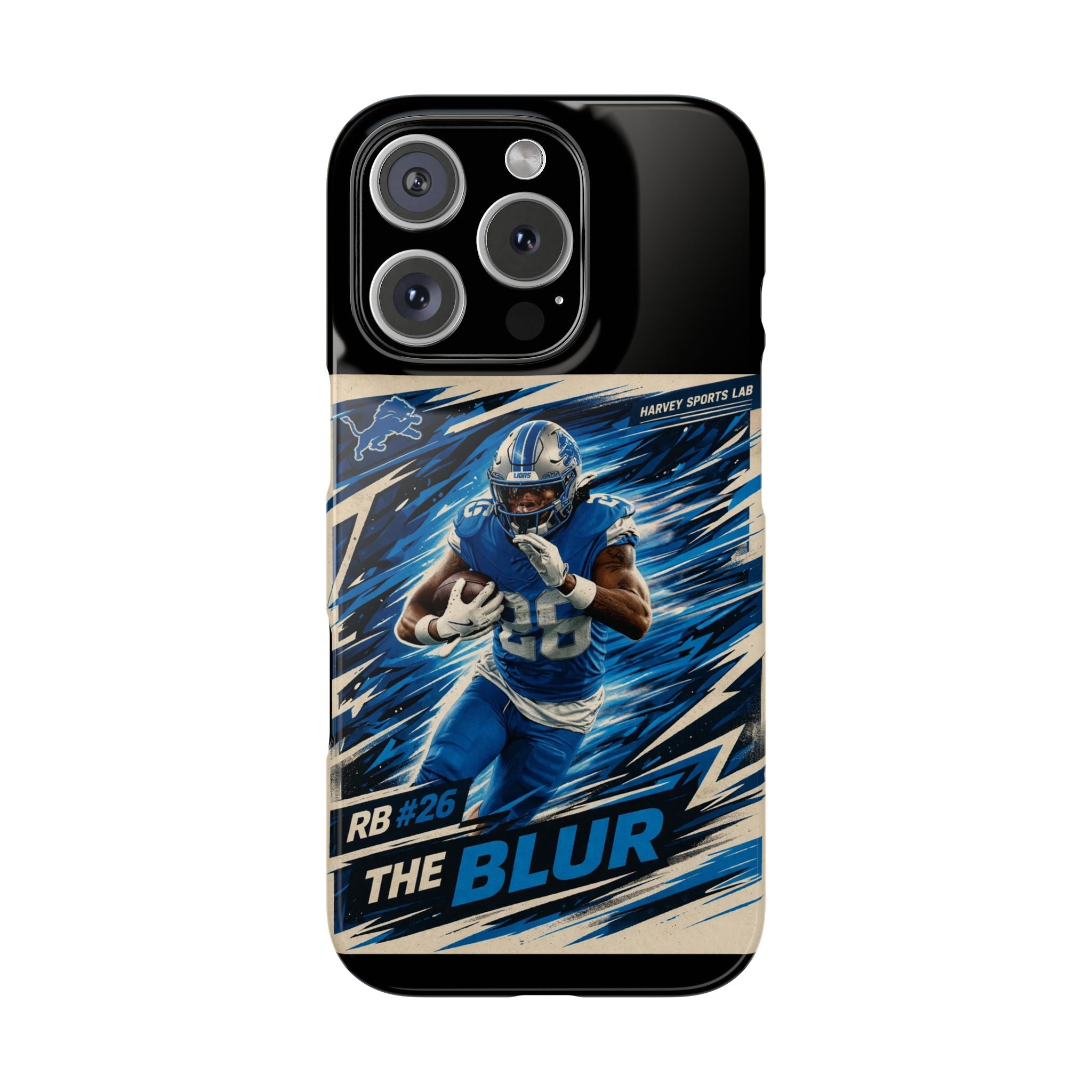 Football Player 'The Blur' Slim Phone Case — Dynamic Sports Action Design