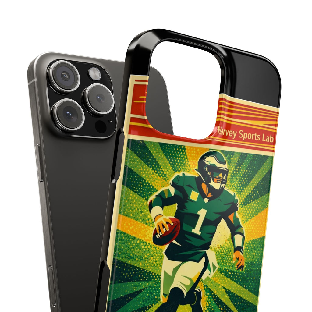 Slim Phone Case — Vintage Football QB "The General" Design