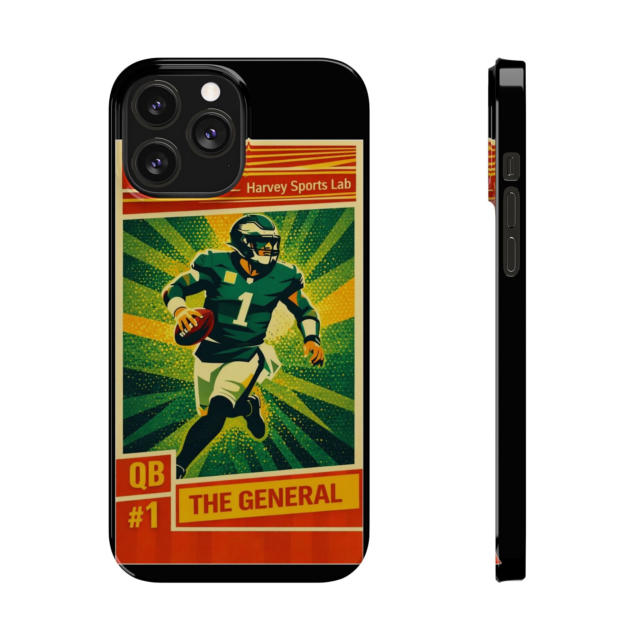 Slim Phone Case — Vintage Football QB "The General" Design