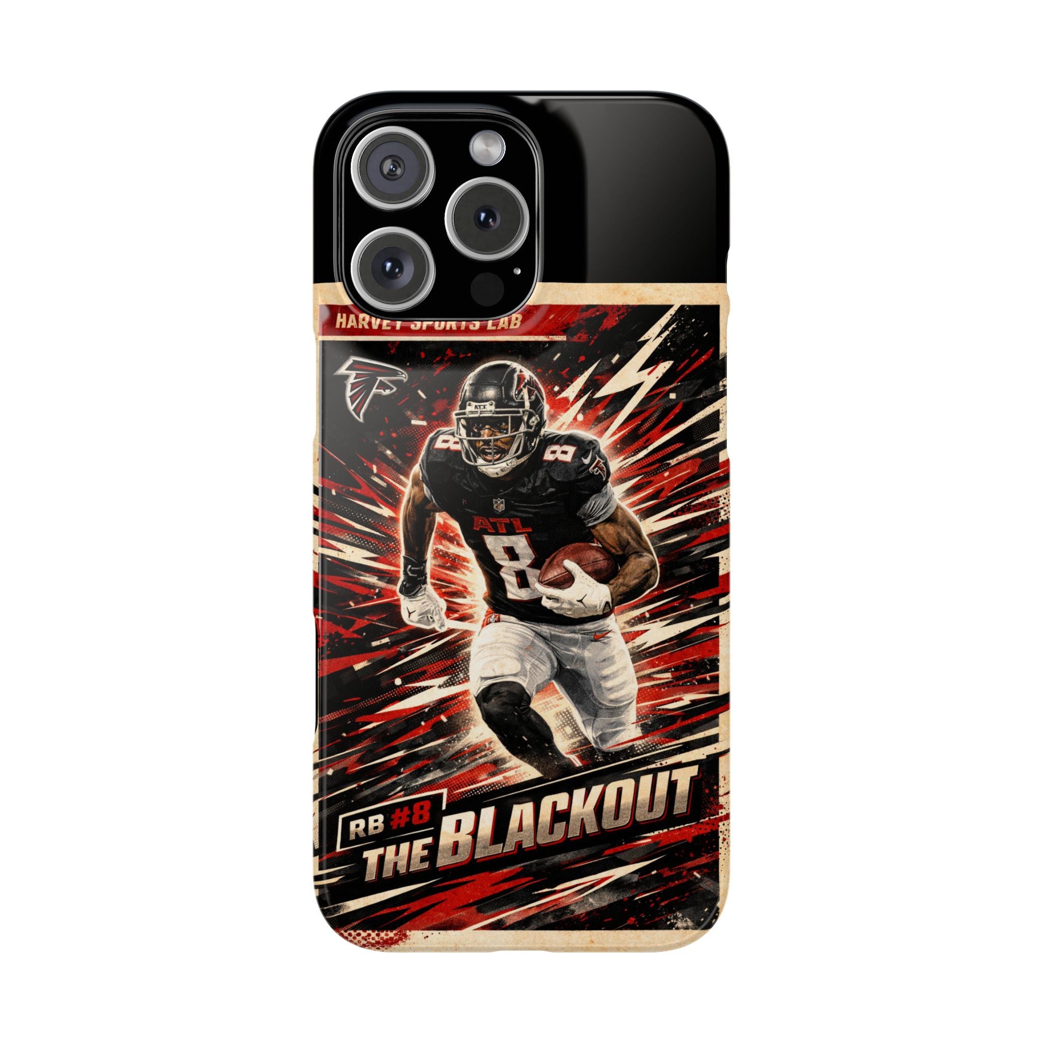 Football Player 'The Blackout' Slim Phone Case — Retro Sports Design