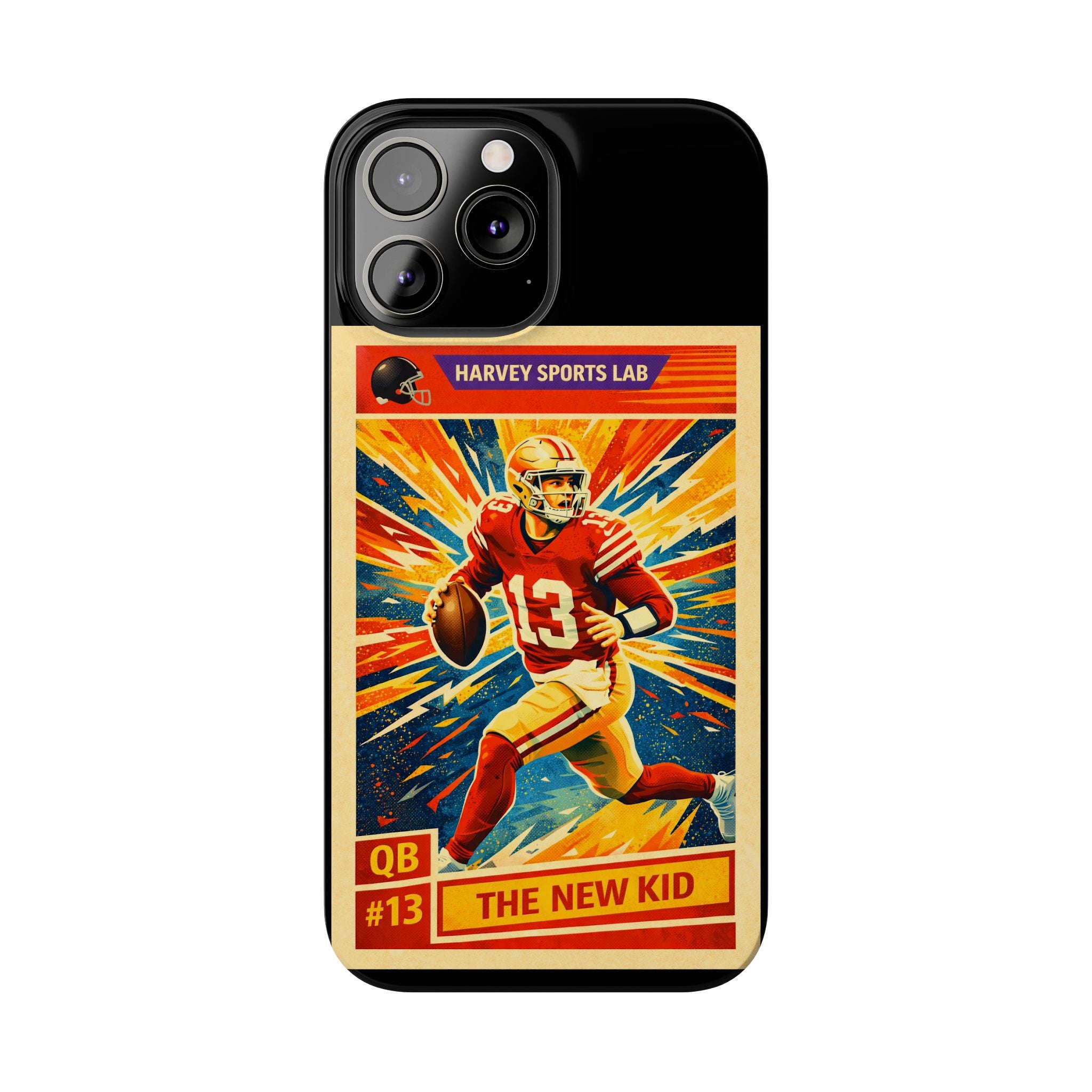 Retro Football QB Phone Case — "The New Kid" Slim Protective Case