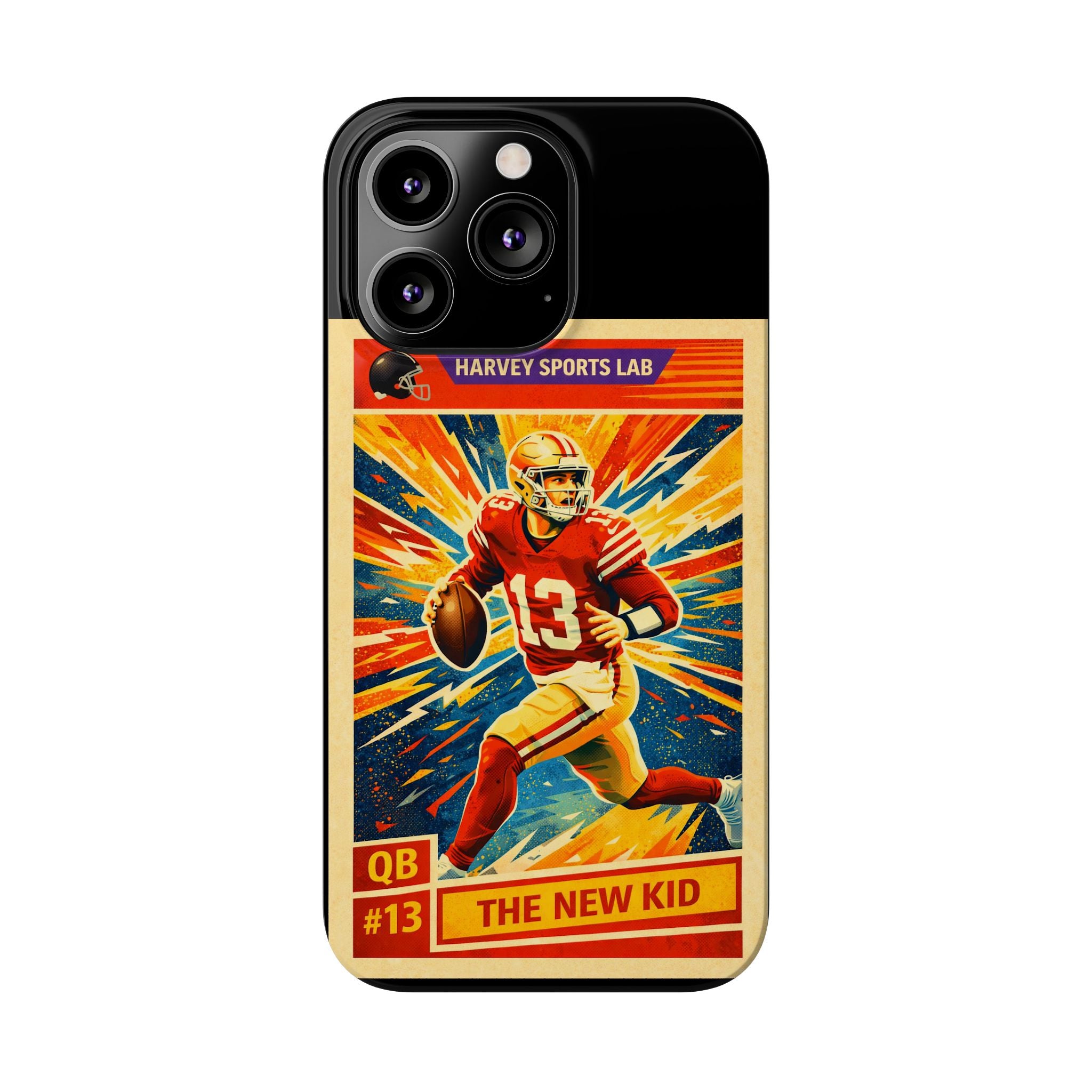 Retro Football QB Phone Case — "The New Kid" Slim Protective Case