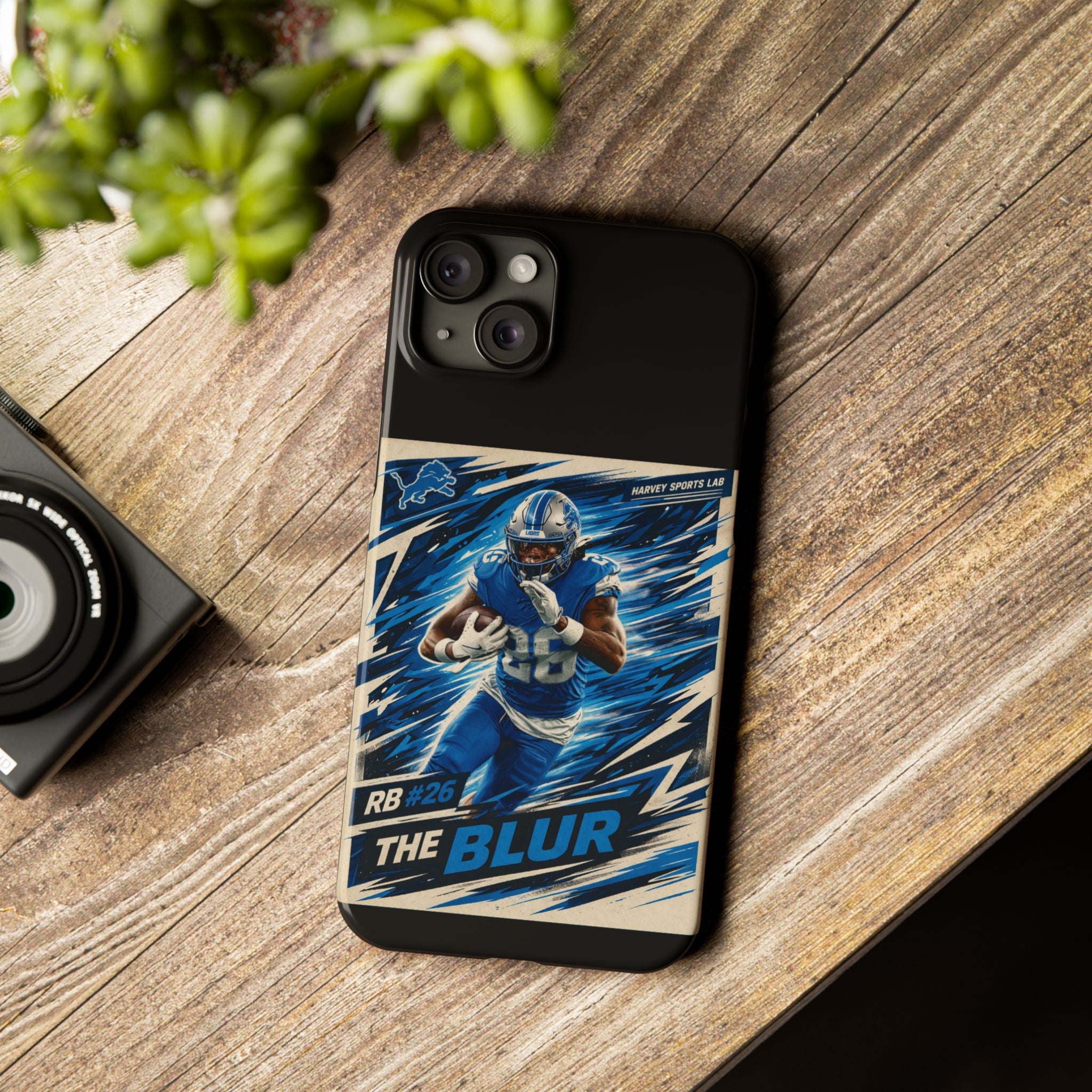 Football Player 'The Blur' Slim Phone Case — Dynamic Sports Action Design