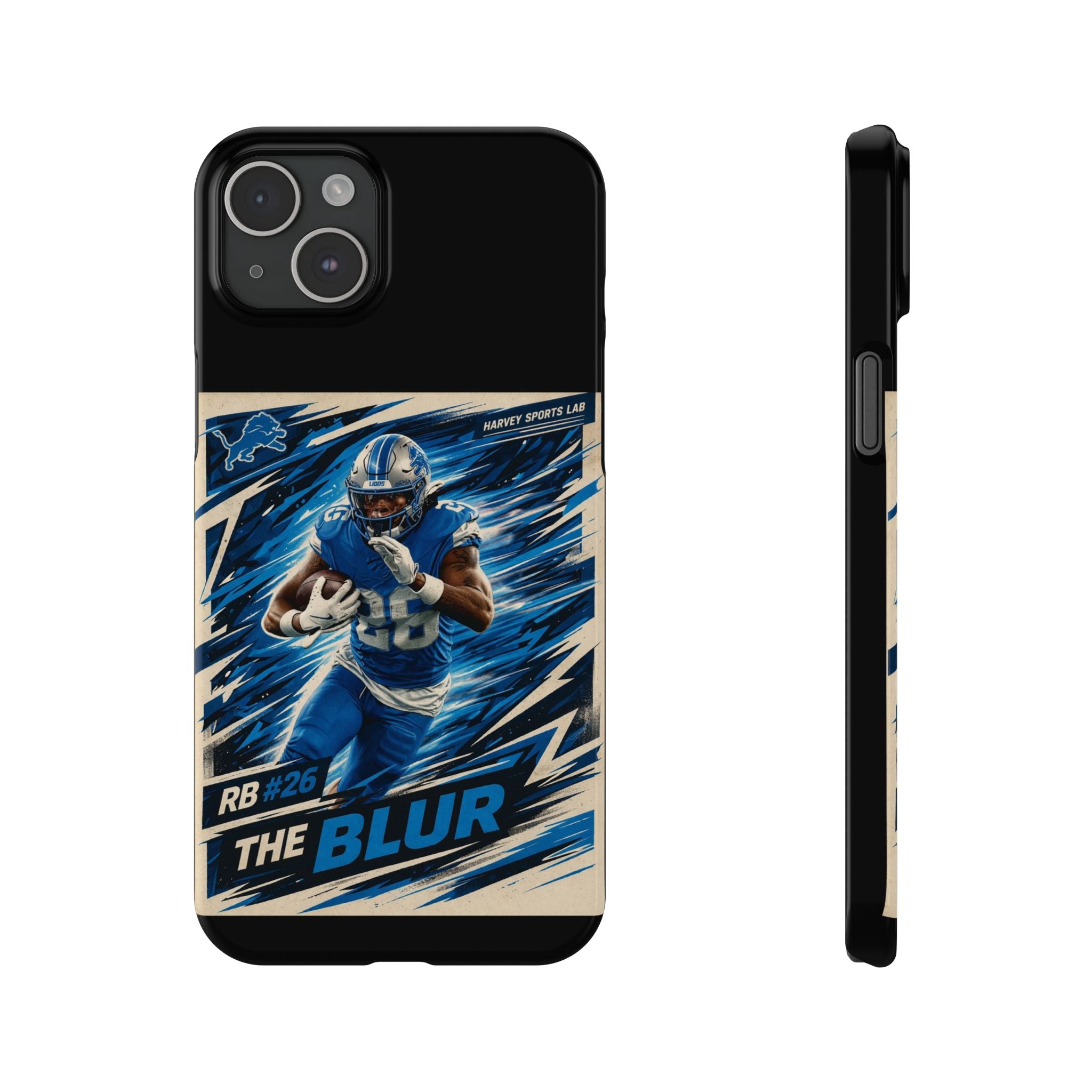 Football Player 'The Blur' Slim Phone Case — Dynamic Sports Action Design