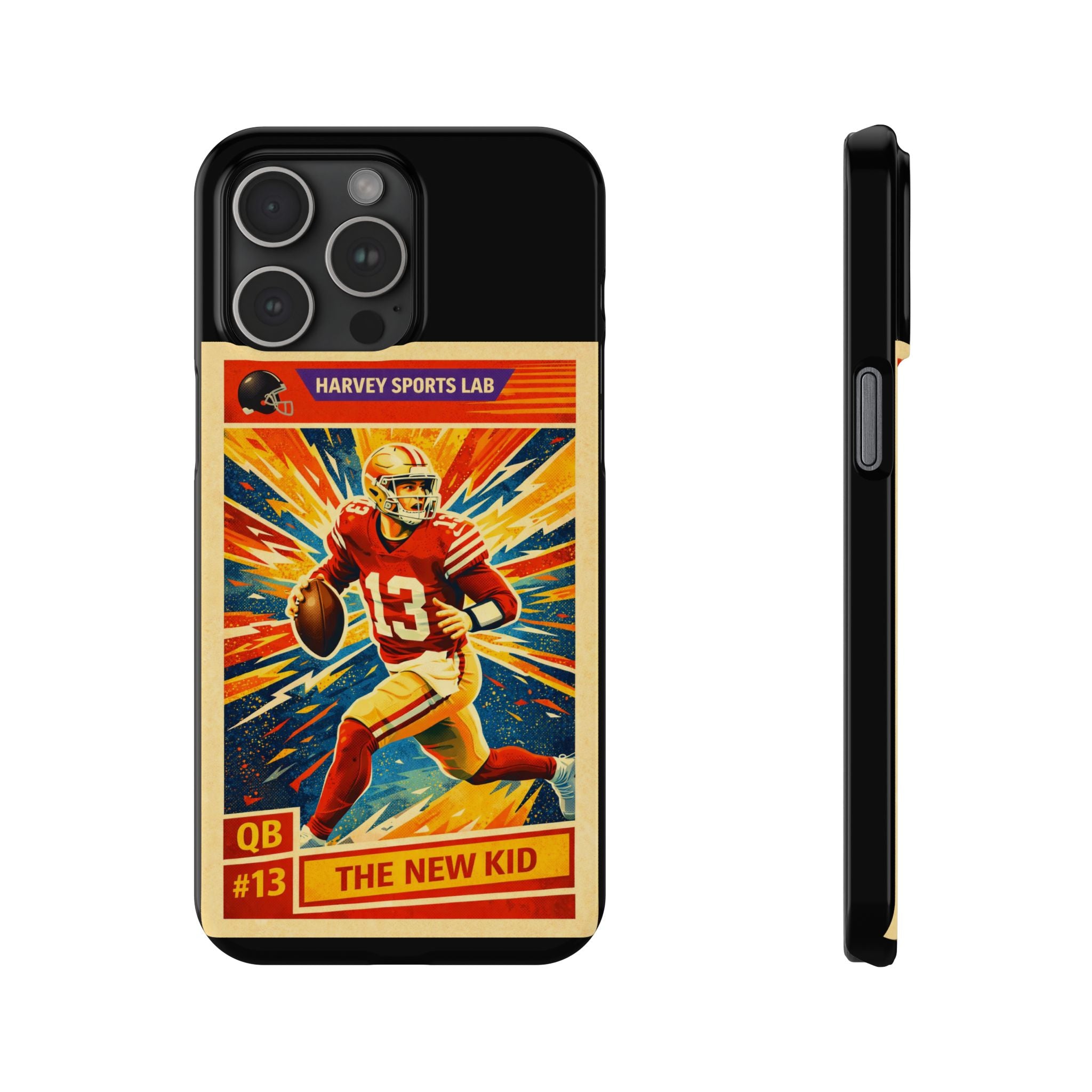 Retro Football QB Phone Case — "The New Kid" Slim Protective Case