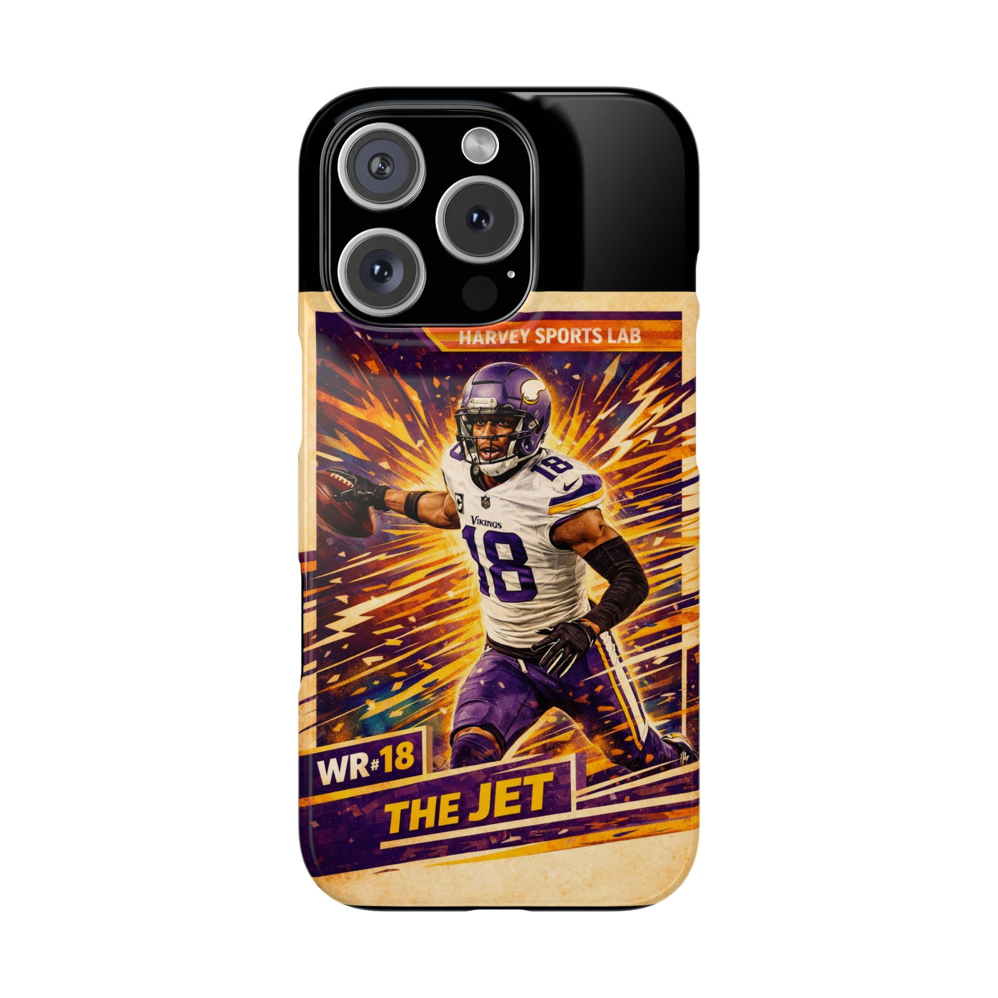 Slim Phone Case — "The Jet" Football Player Graphic