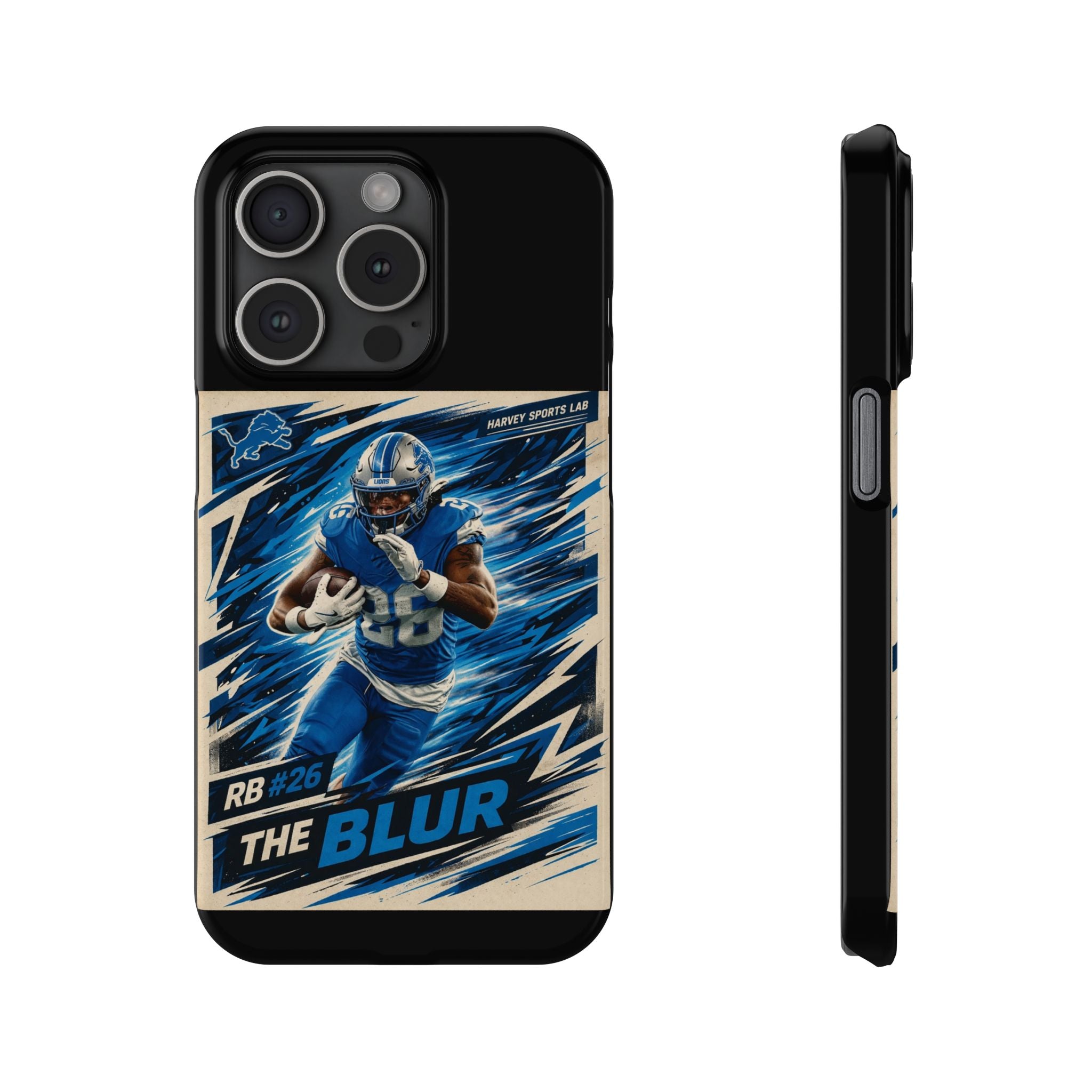 Football Player 'The Blur' Slim Phone Case — Dynamic Sports Action Design