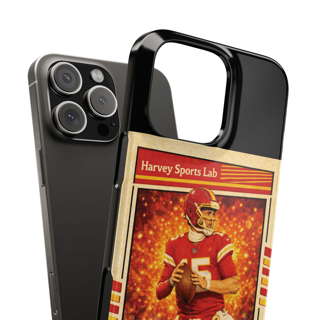 Football Trading Card Slim Phone Case – "The Magician" QB #15 Retro Design