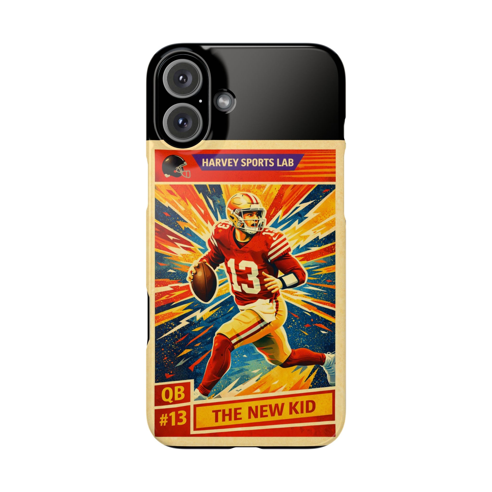 Retro Football QB Phone Case — "The New Kid" Slim Protective Case