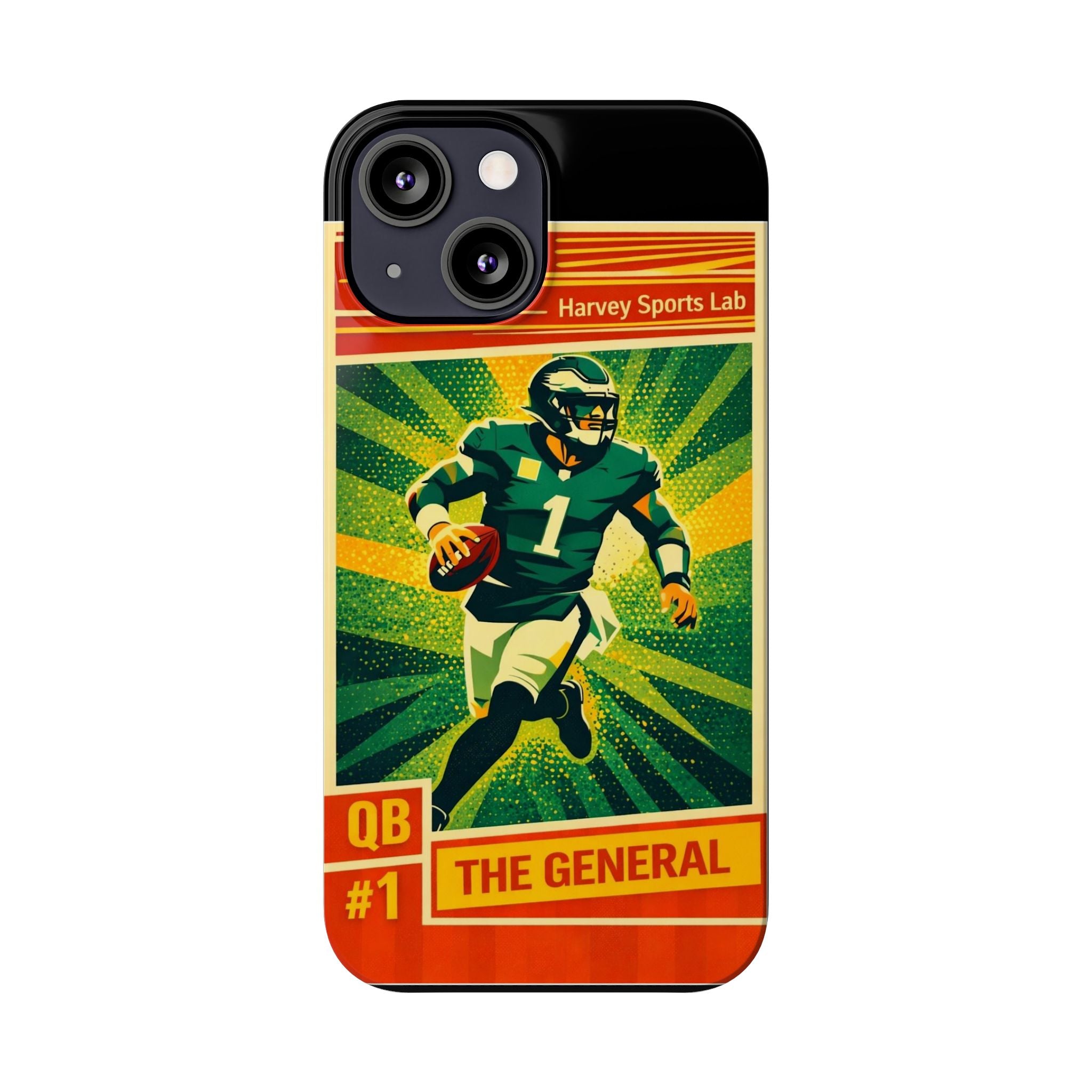 Slim Phone Case — Vintage Football QB "The General" Design