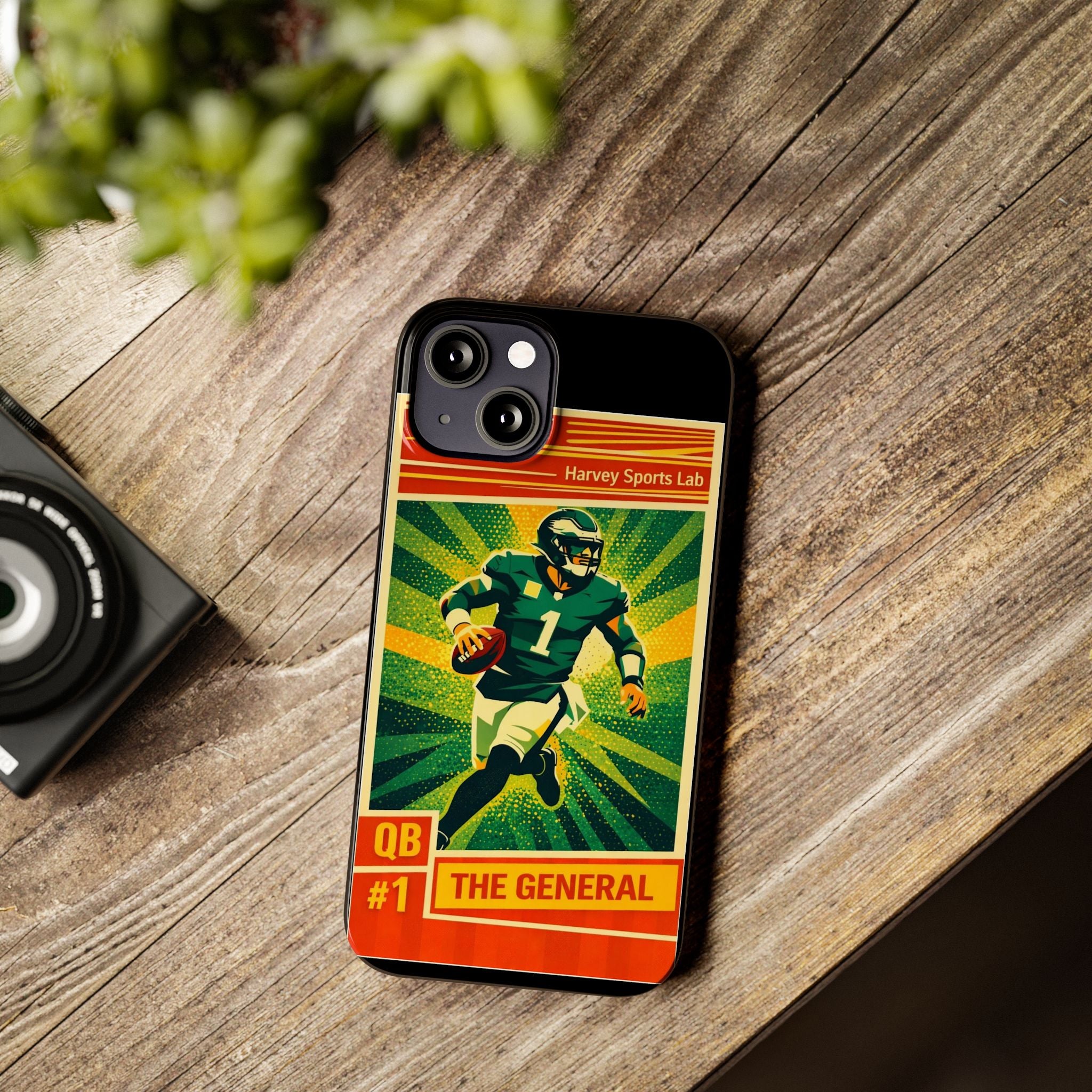 Slim Phone Case — Vintage Football QB "The General" Design