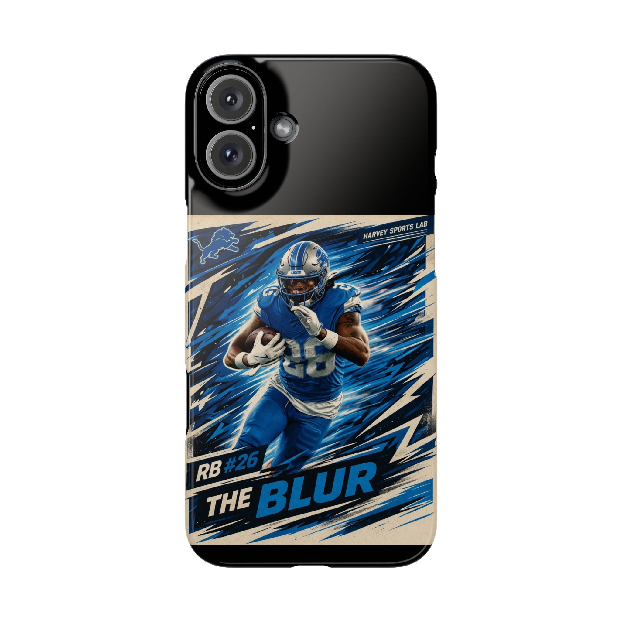 Football Player 'The Blur' Slim Phone Case — Dynamic Sports Action Design