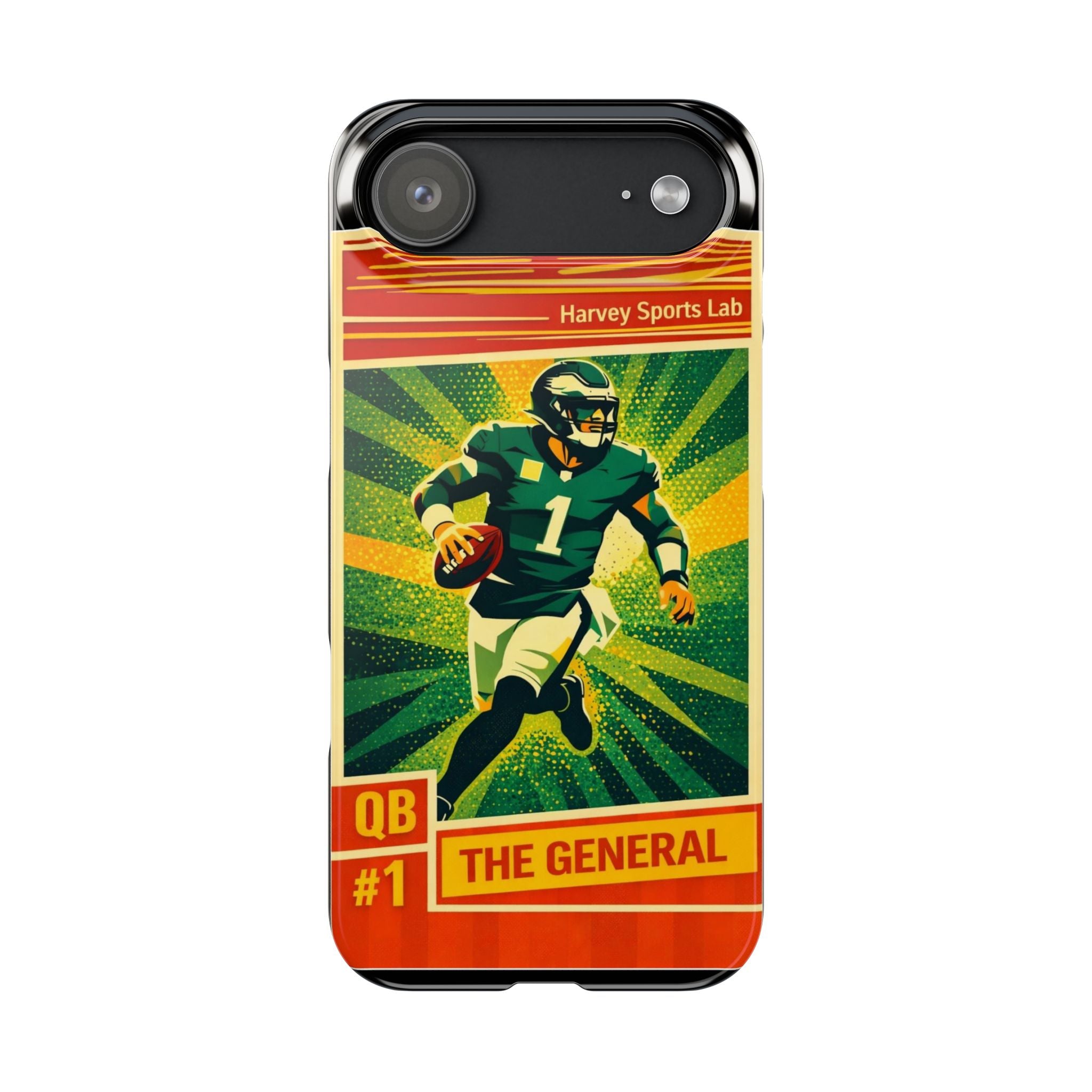 Slim Phone Case — Vintage Football QB "The General" Design