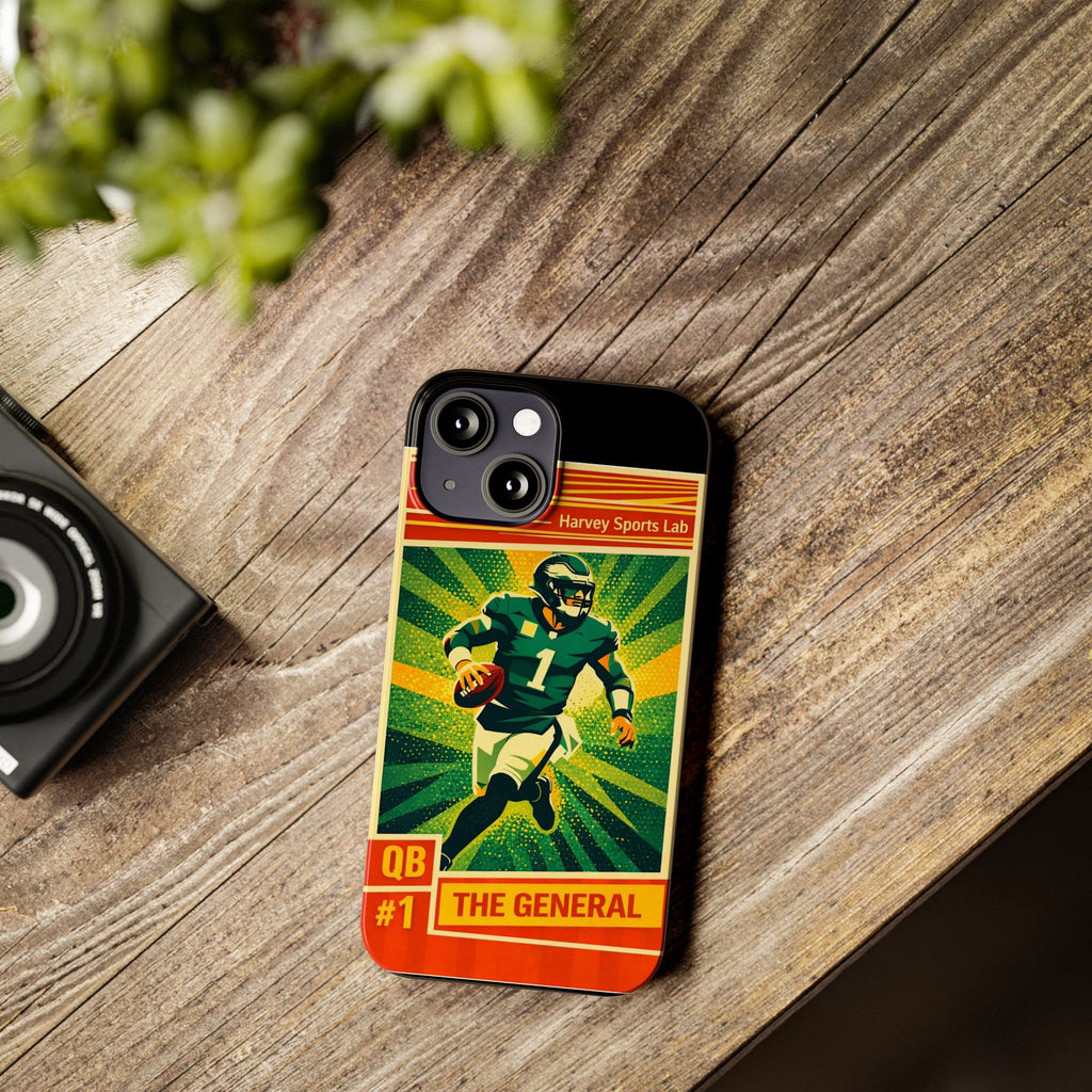 Slim Phone Case — Vintage Football QB "The General" Design