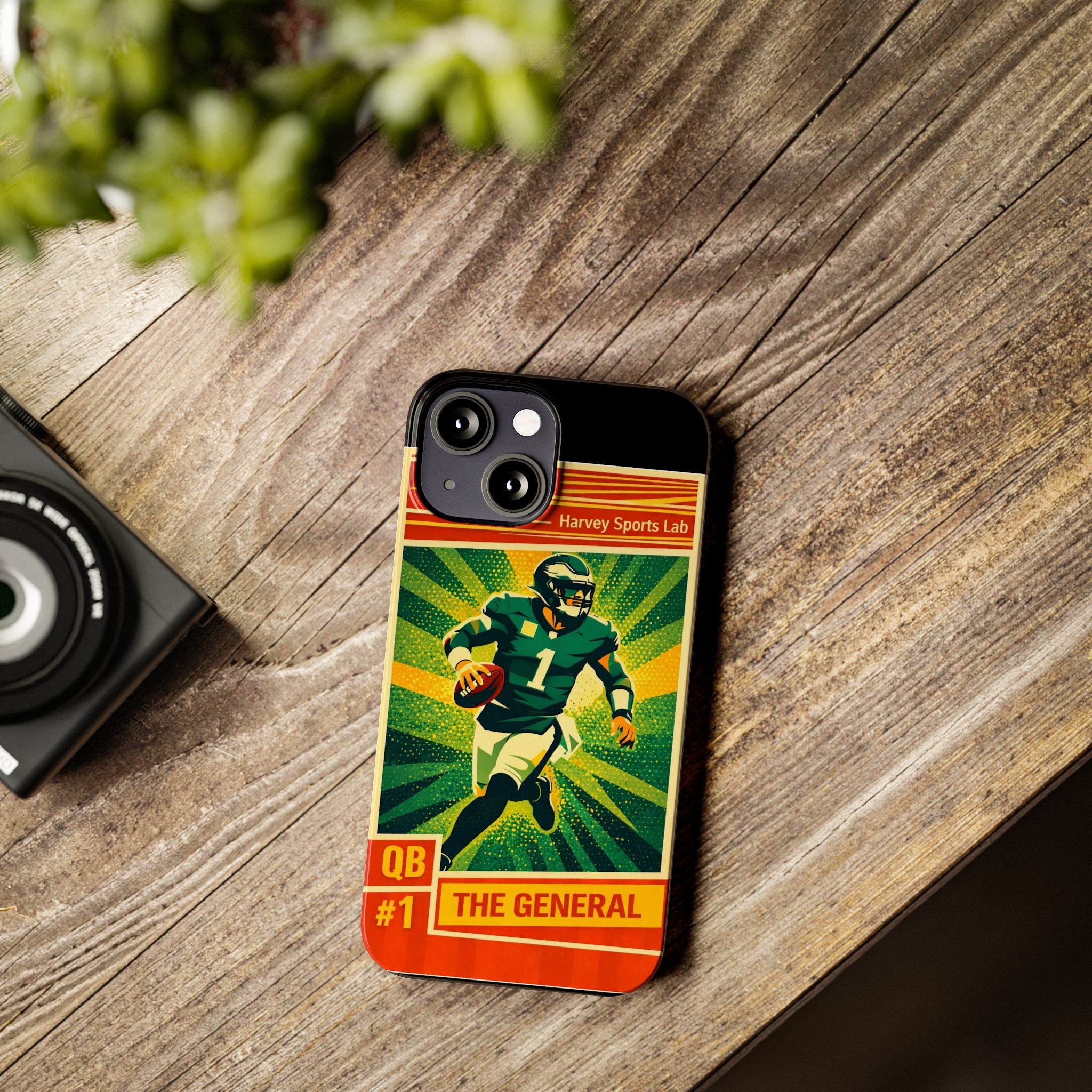 Slim Phone Case — Vintage Football QB "The General" Design