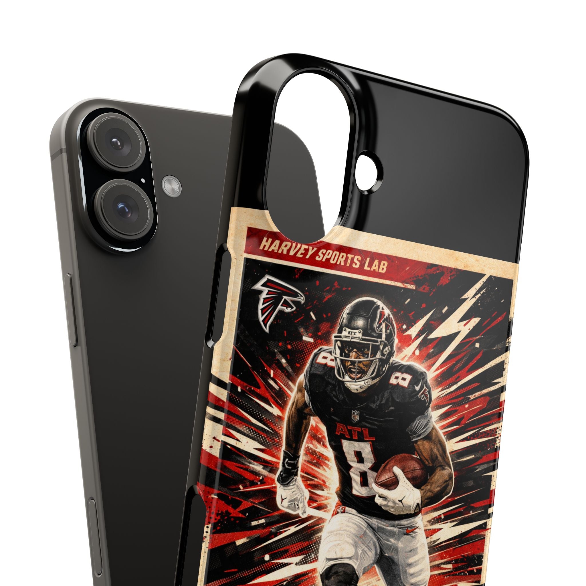 Football Player 'The Blackout' Slim Phone Case — Retro Sports Design