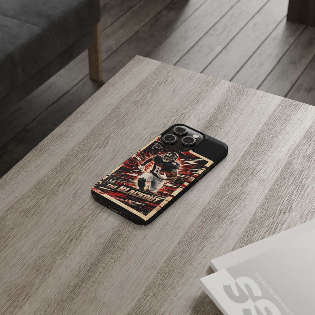 Football Player 'The Blackout' Slim Phone Case — Retro Sports Design