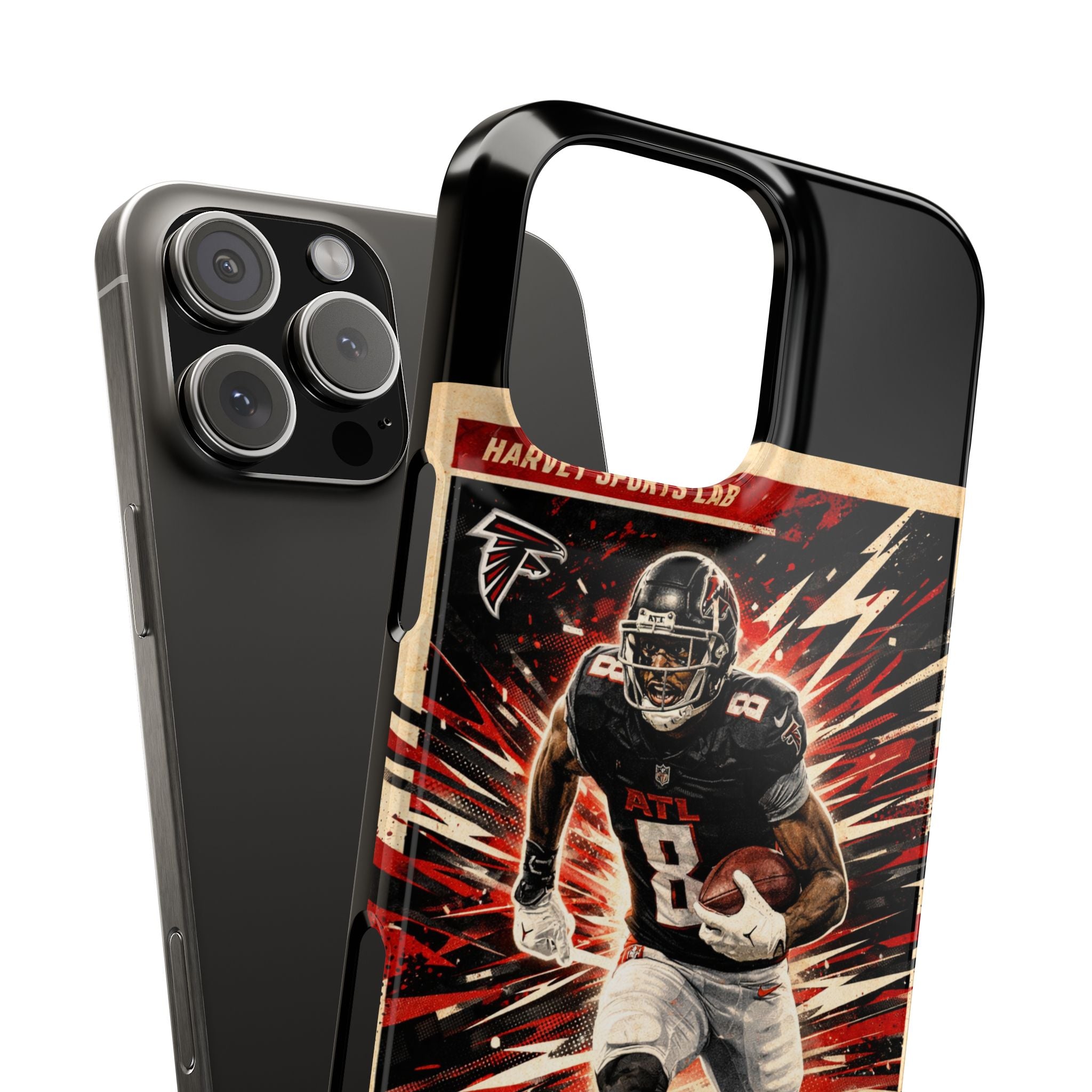 Football Player 'The Blackout' Slim Phone Case — Retro Sports Design