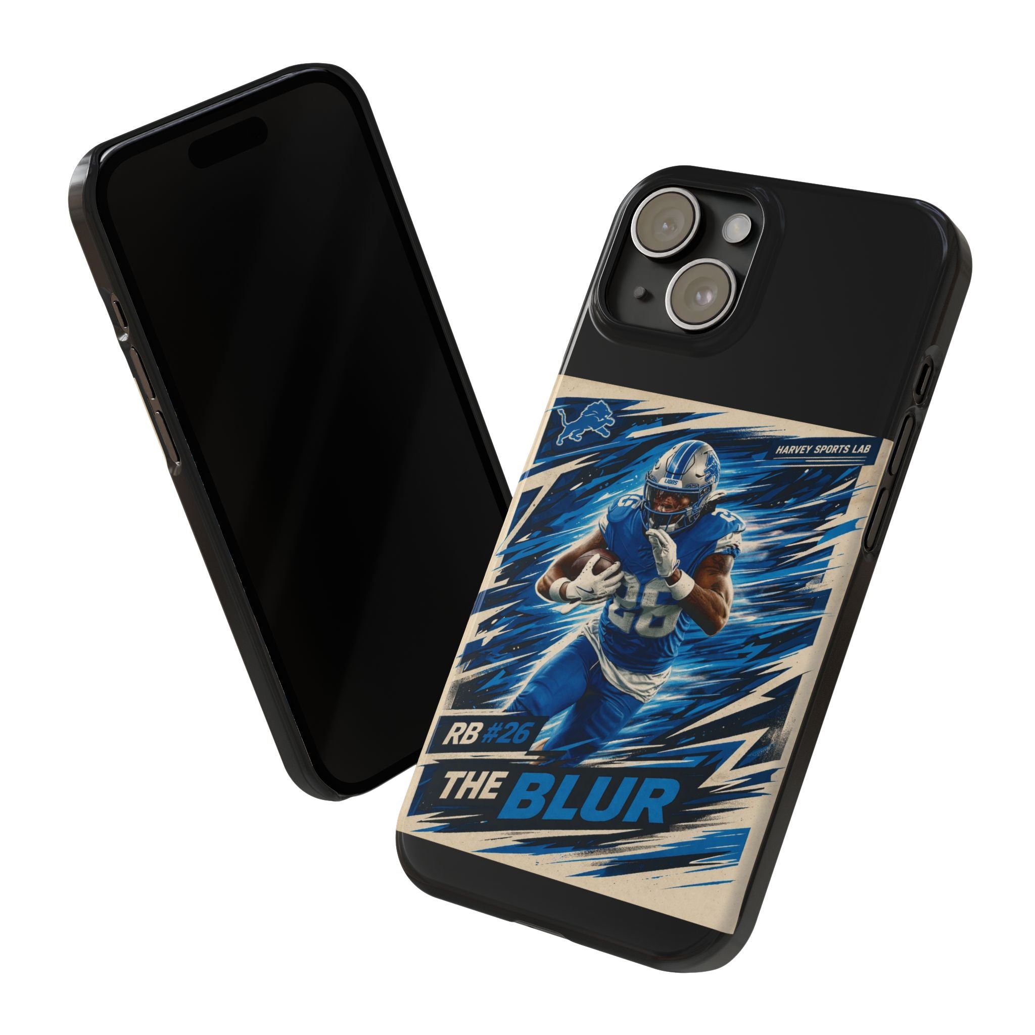 Football Player 'The Blur' Slim Phone Case — Dynamic Sports Action Design