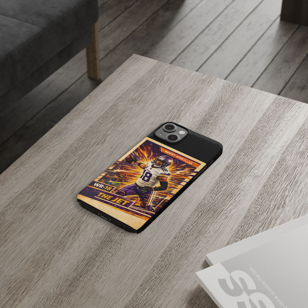 Slim Phone Case — "The Jet" Football Player Graphic