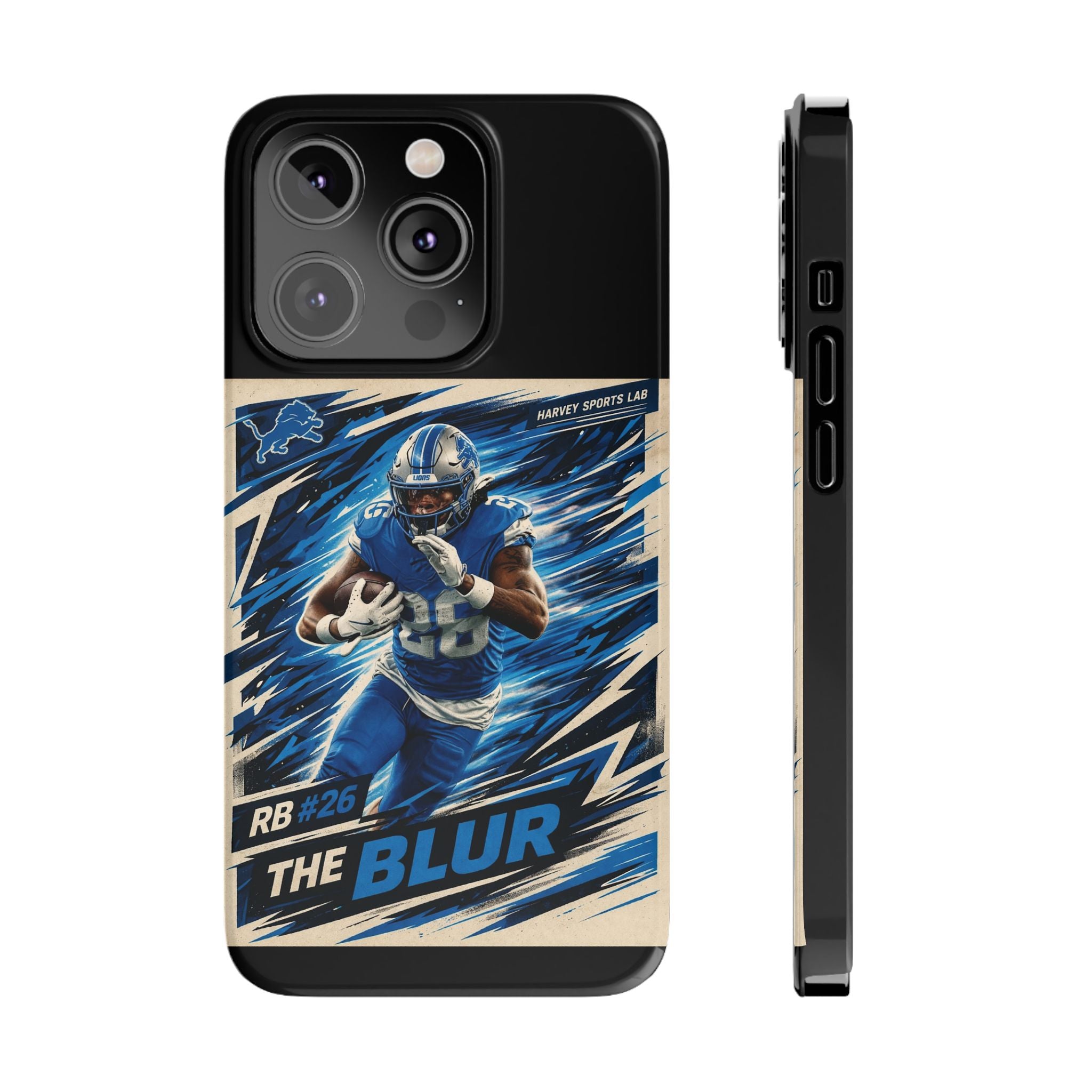 Football Player 'The Blur' Slim Phone Case — Dynamic Sports Action Design