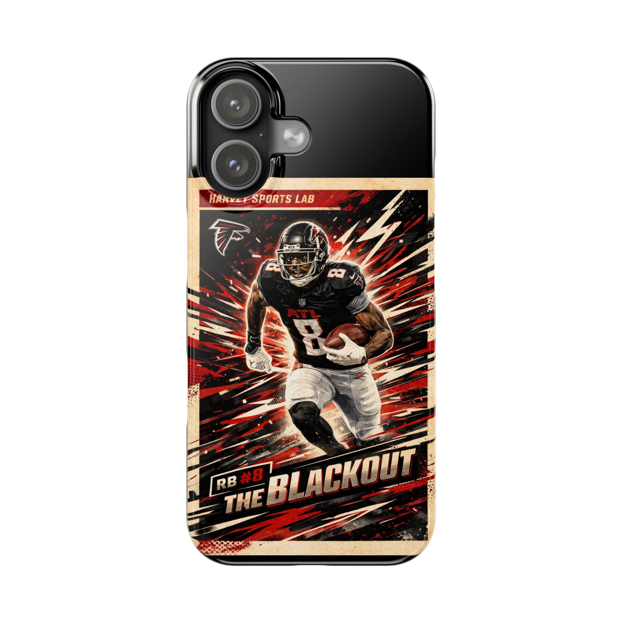 Football Player 'The Blackout' Slim Phone Case — Retro Sports Design