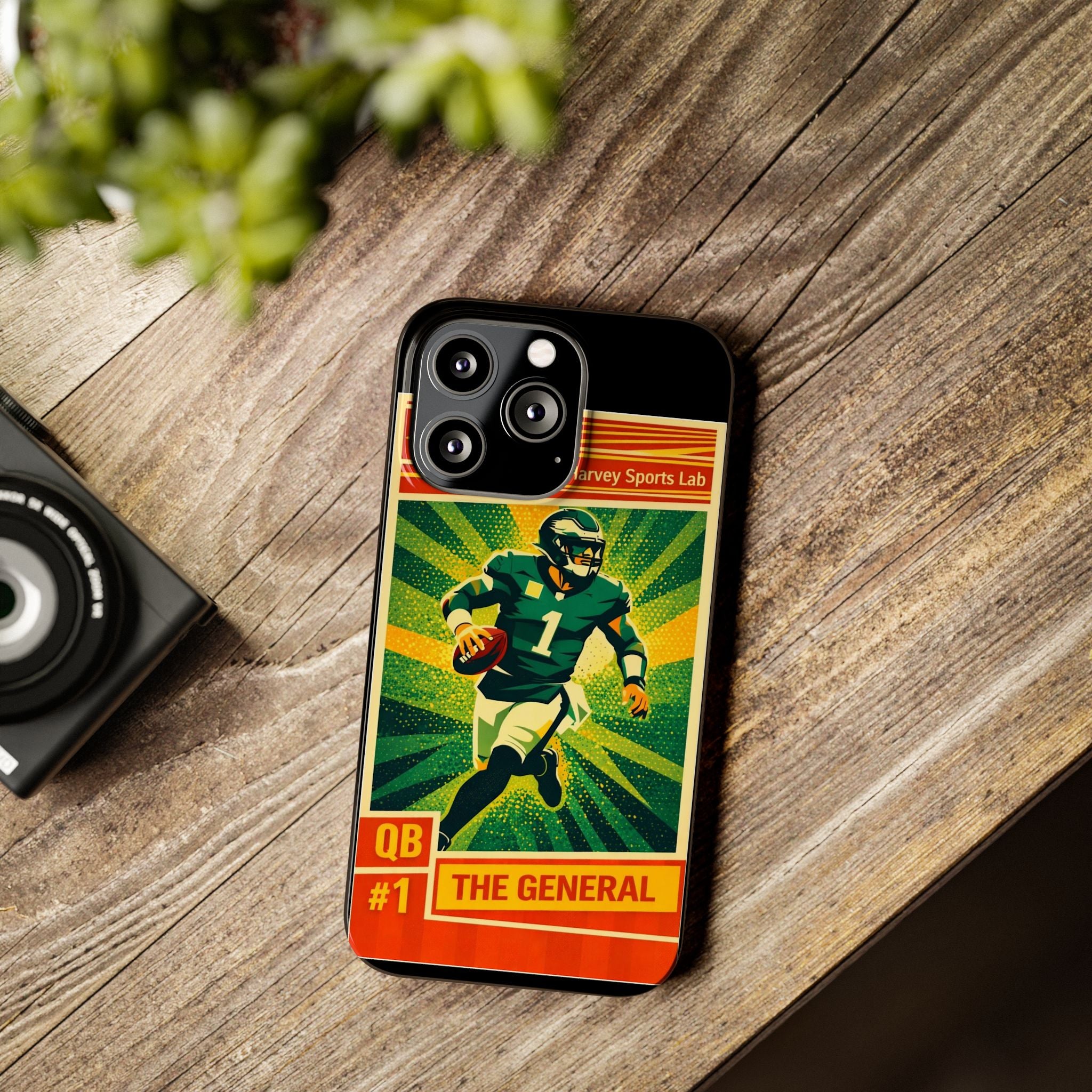 Slim Phone Case — Vintage Football QB "The General" Design