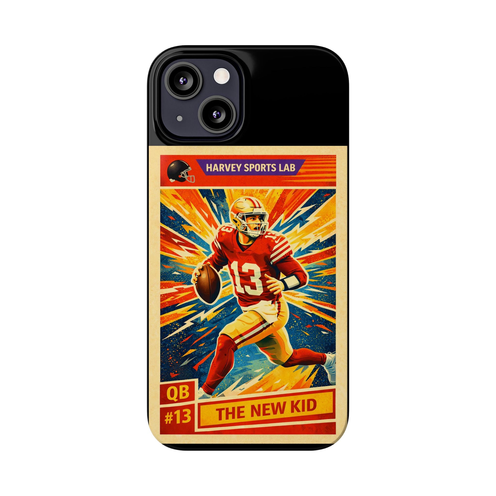 Retro Football QB Phone Case — "The New Kid" Slim Protective Case